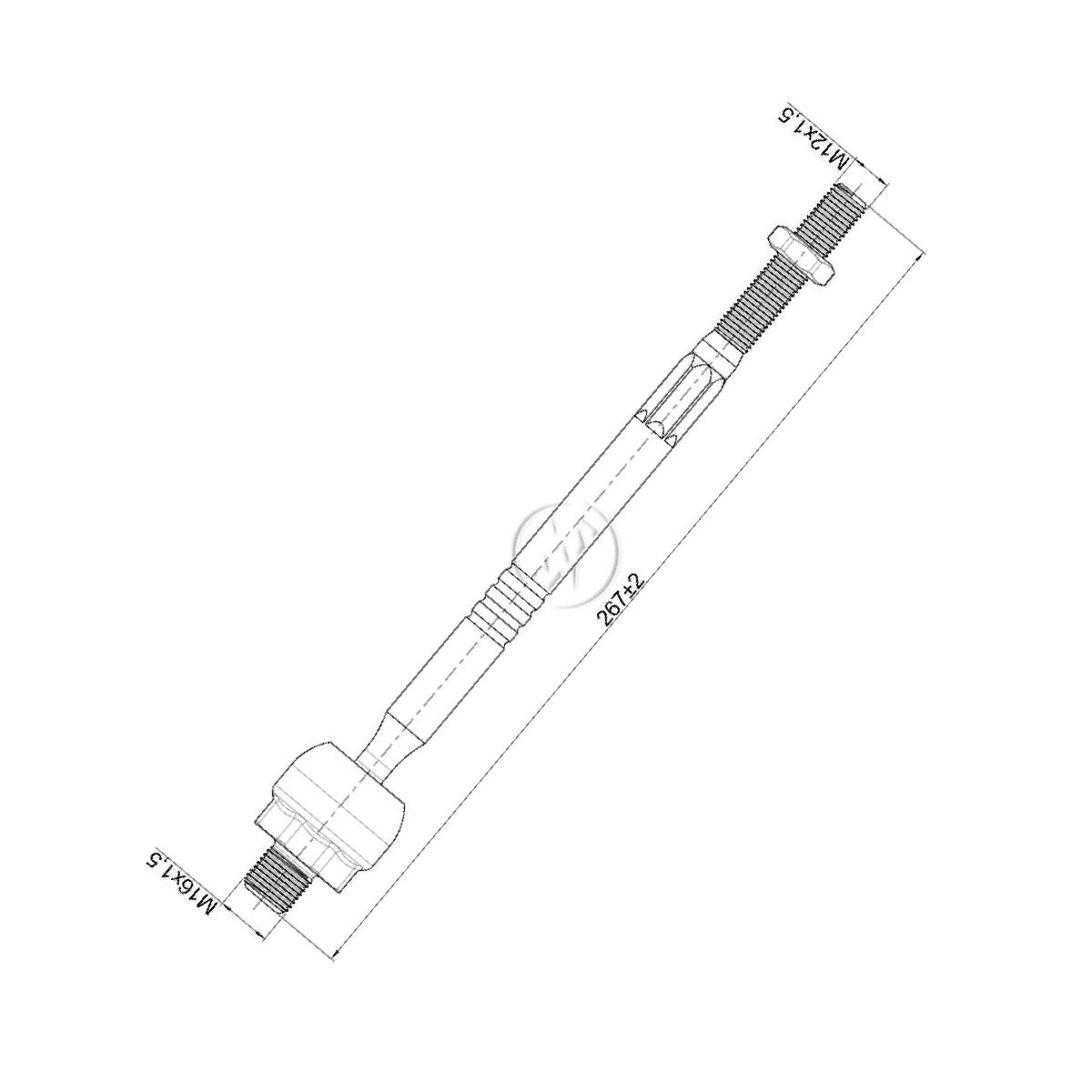 Terminal Axial para Chevrolet Spark - ZM - 170.114.18