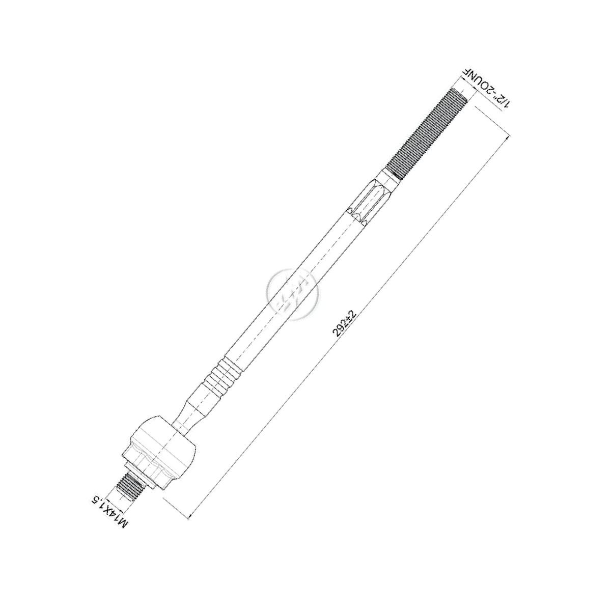 Terminal Axial para Ford Escort e Volkswagen Apollo - ZM - 170.114.50