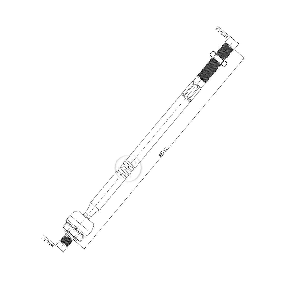 Terminal Axial para Ford Mondeo - ZM - 170.114.56