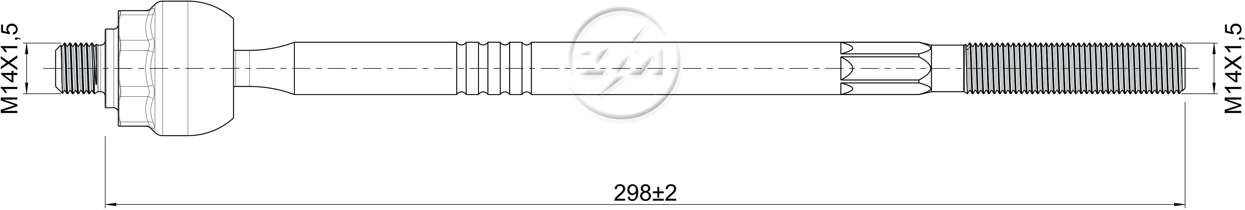 Terminal Axial - ZM - 170.114.60
