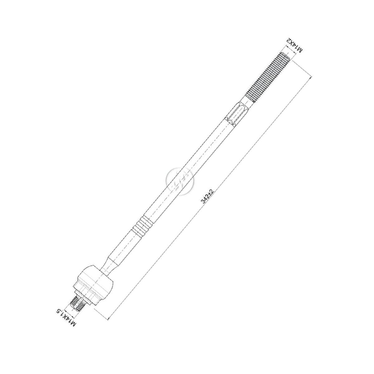 Terminal Axial para Ford Focus e Focus Sedan - ZM - 170.114.61