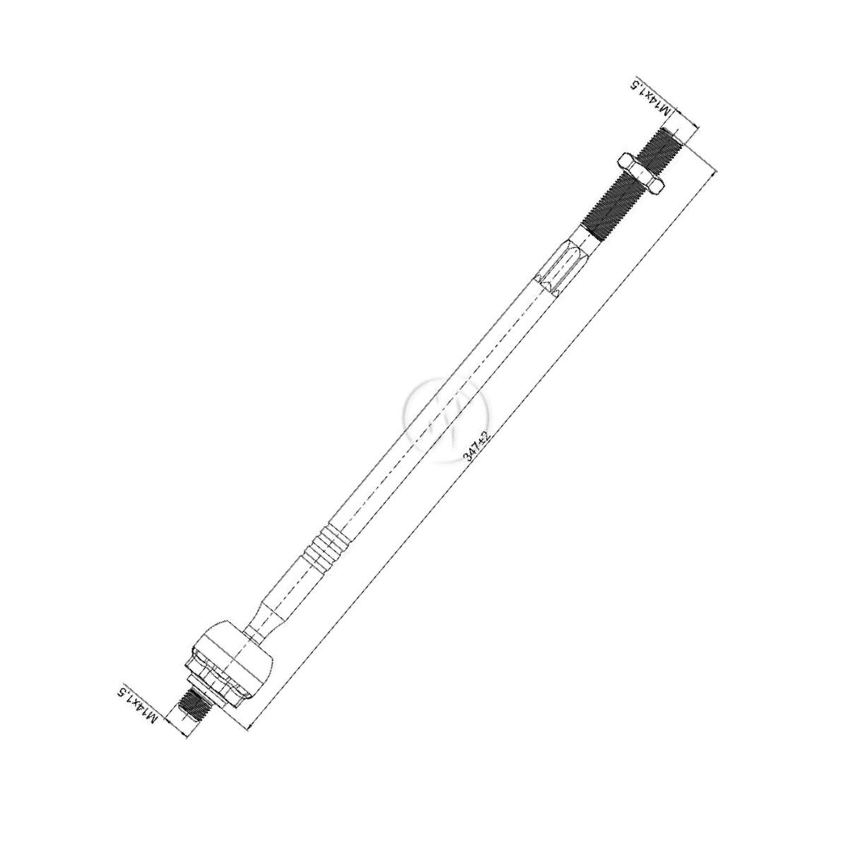 Terminal Axial para Ford Focus - ZM - 170.114.62