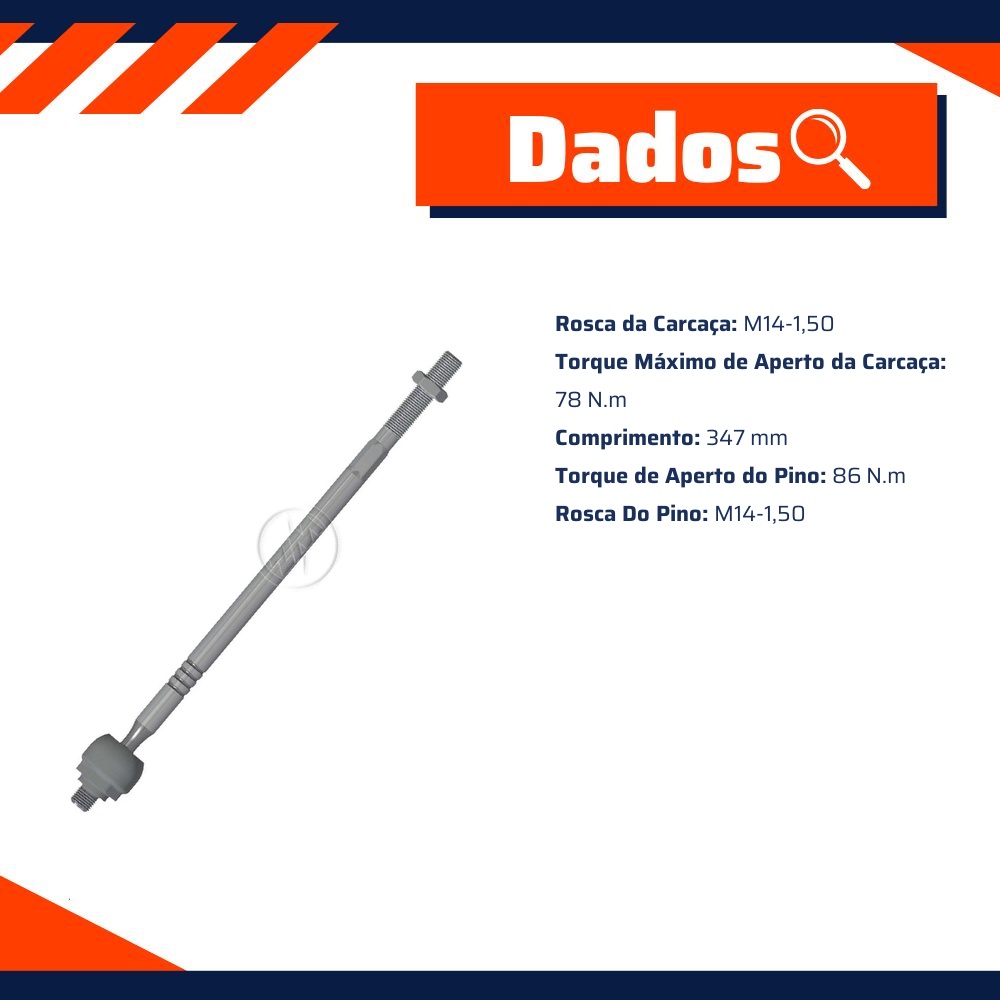 Terminal Axial para Ford Focus - ZM - 170.114.62