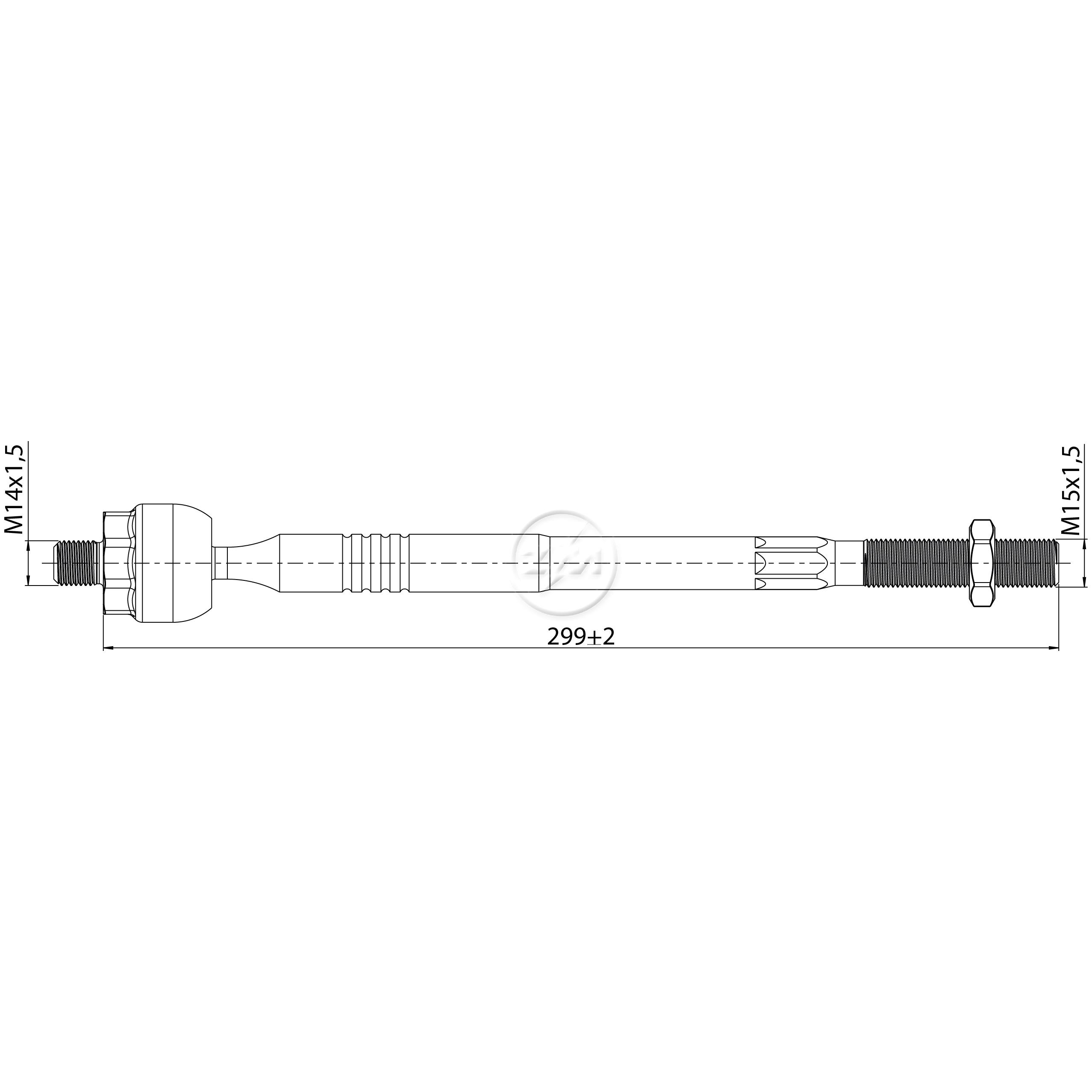 Terminal Axial para Toyota RAV4 - ZM - 170.116.08