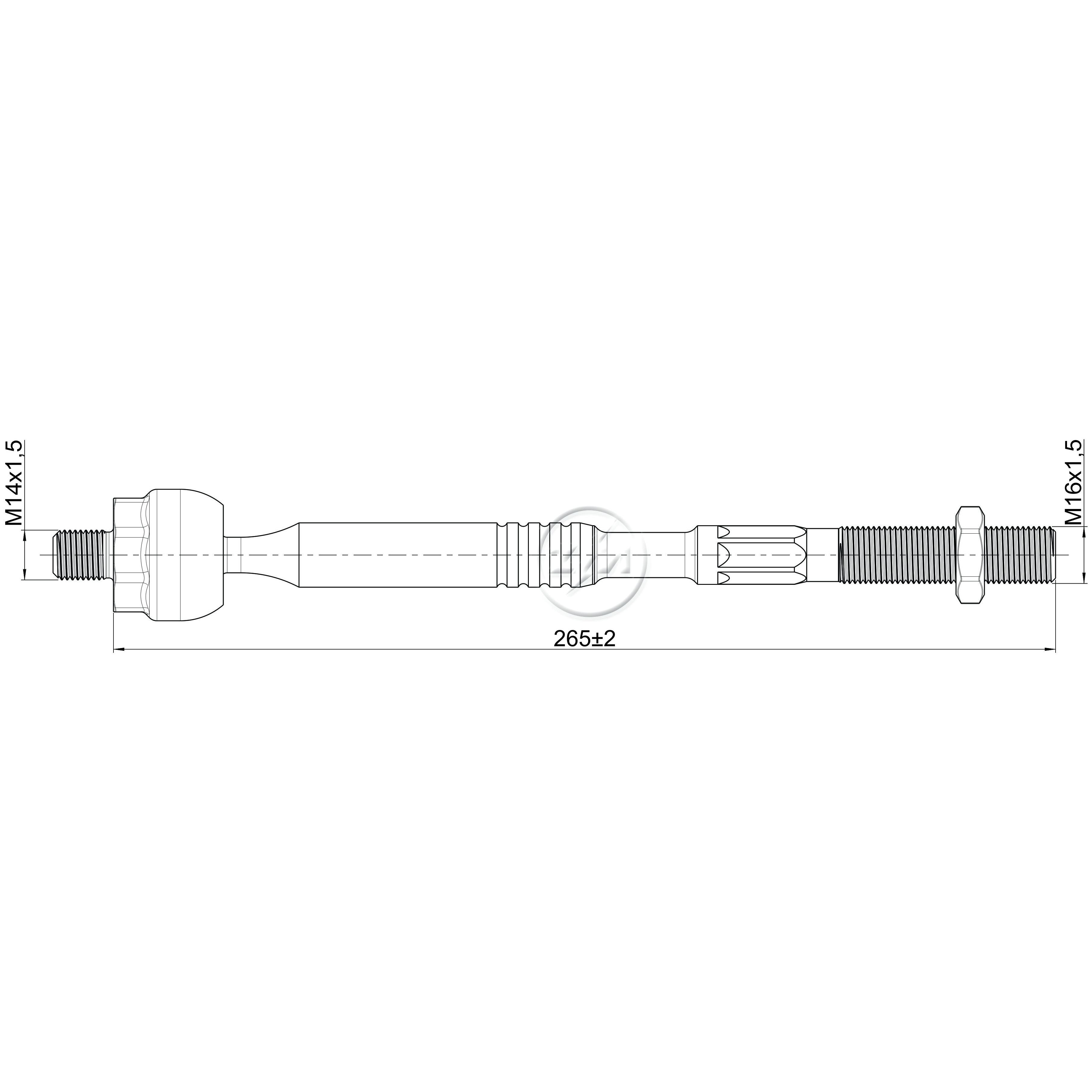 Terminal Axial para Toyota Corolla - ZM - 170.116.12