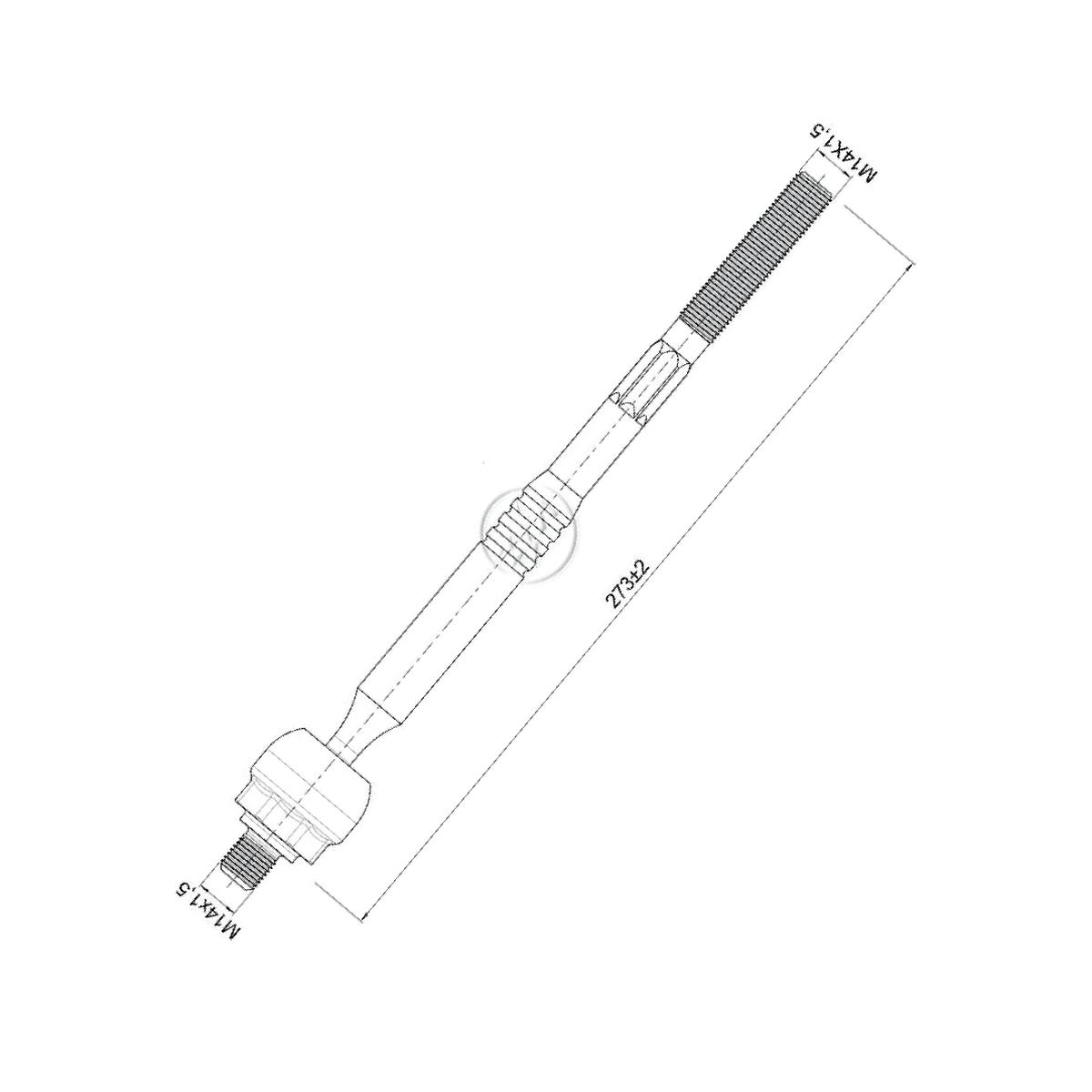 Terminal Axial para Honda HR-V - ZM - 170.116.48