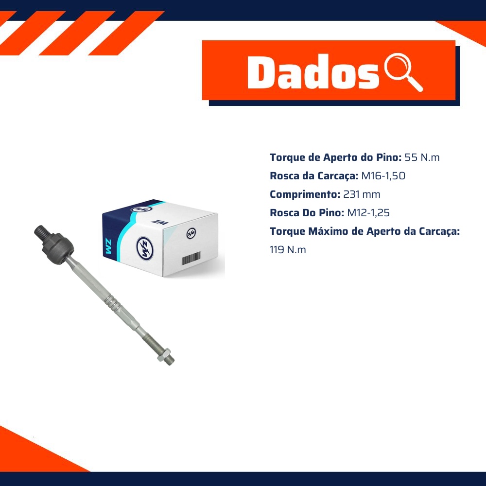 Terminal Axial para Nissan March - ZM - 170.116.73