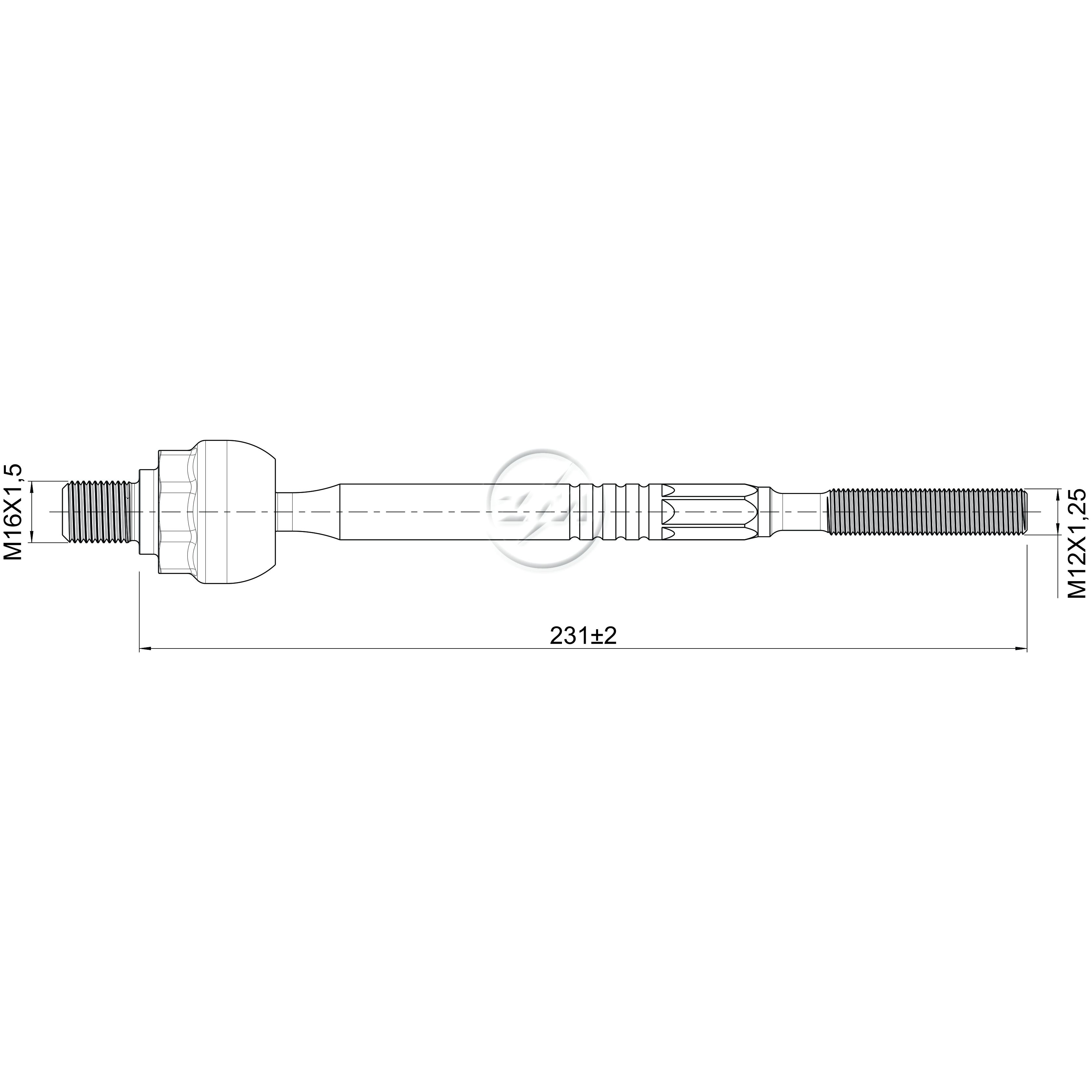 Terminal Axial para Nissan March - ZM - 170.116.73