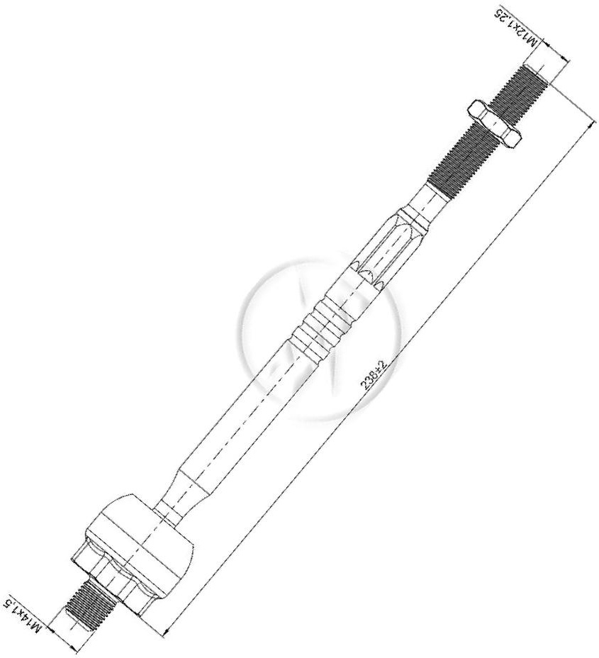 Terminal Axial para Nissan Kicks - ZM - 170.116.75