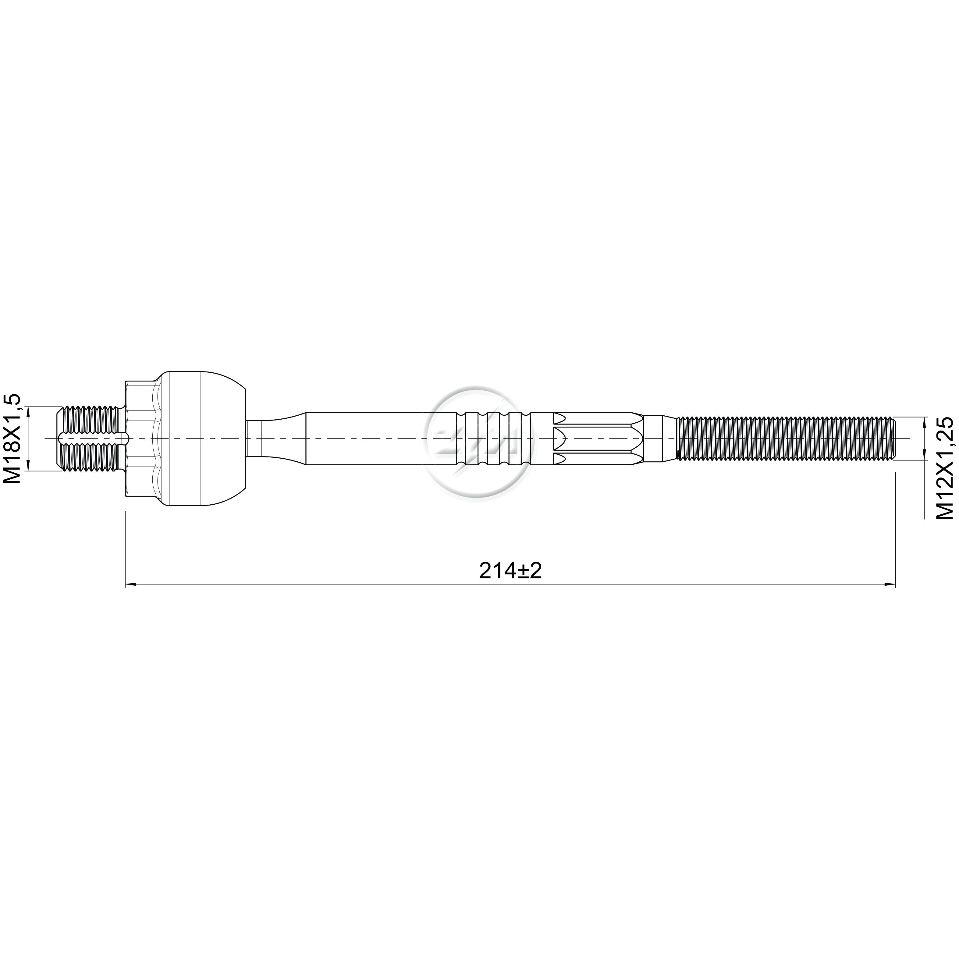 Terminal Axial para Honda FIT - ZM - 170.117.40