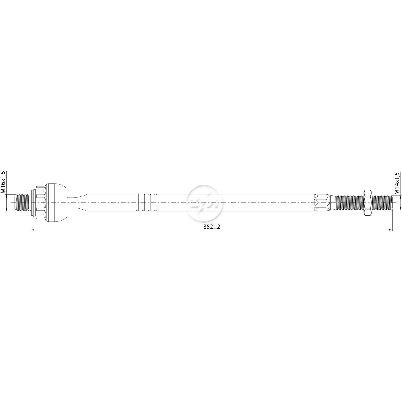 Terminal Axial para Hyundai Creta - ZM - 170.118.07