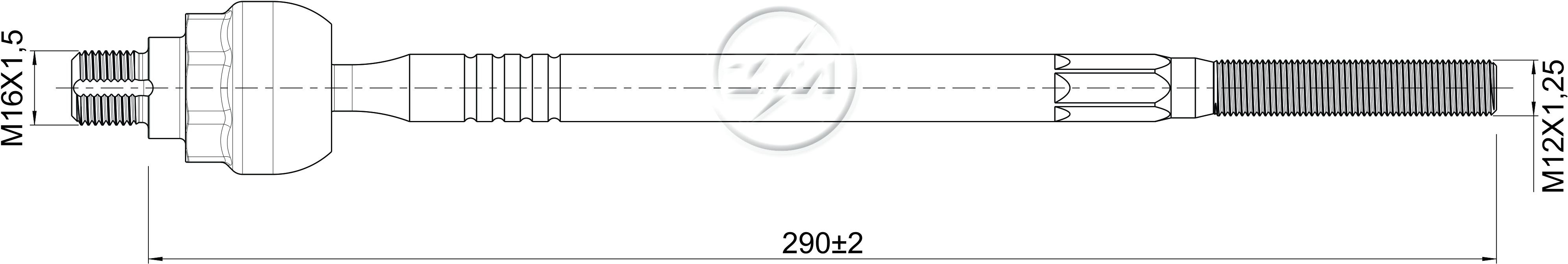Terminal Axial para KIA Picanto - ZM - 170.118.44