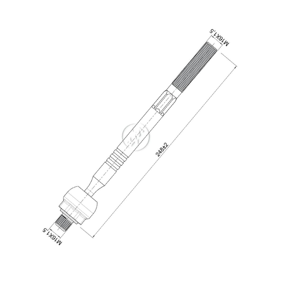 Terminal Axial para KIA Soul - ZM - 170.118.46