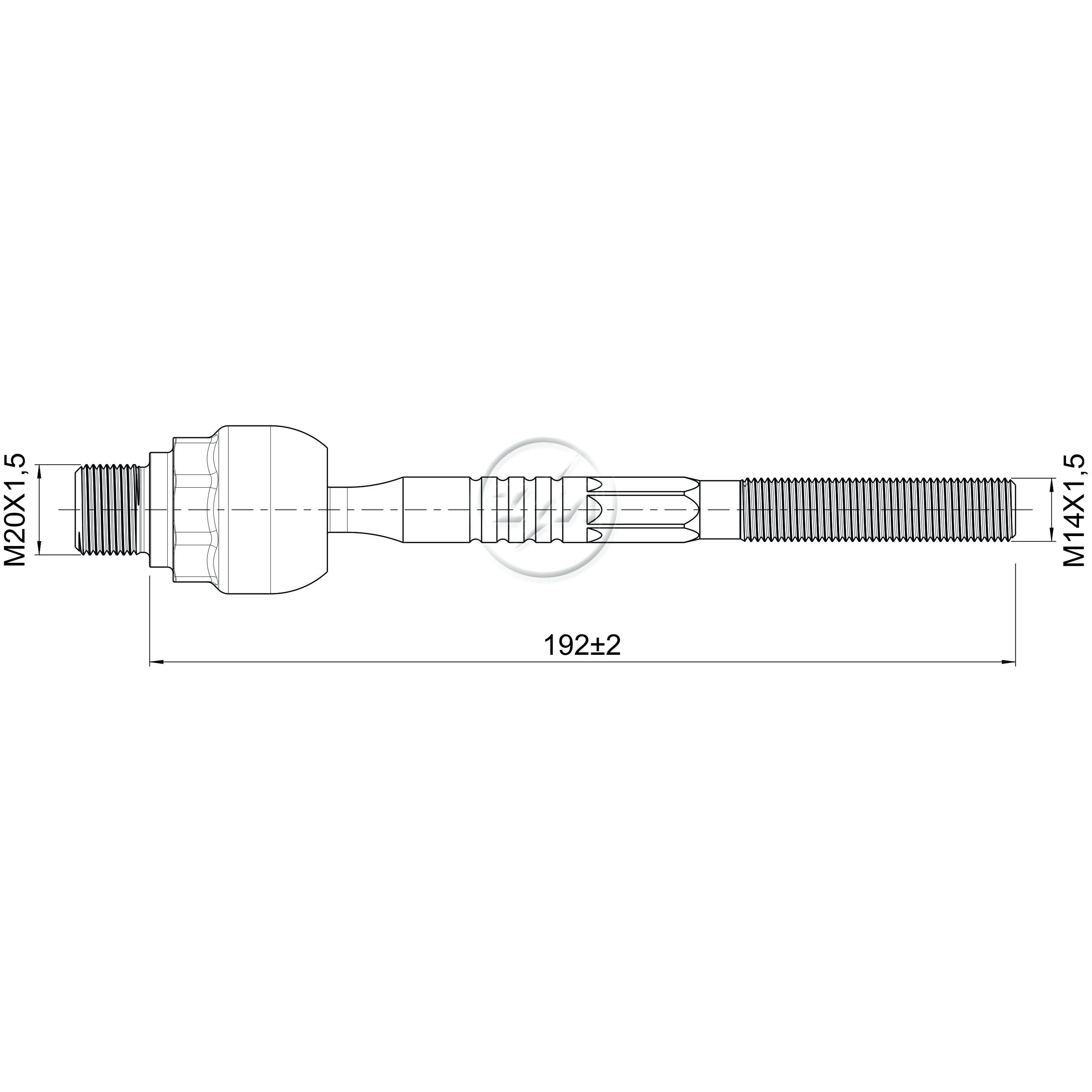 Terminal Axial para KIA Picanto - ZM - 170.118.48