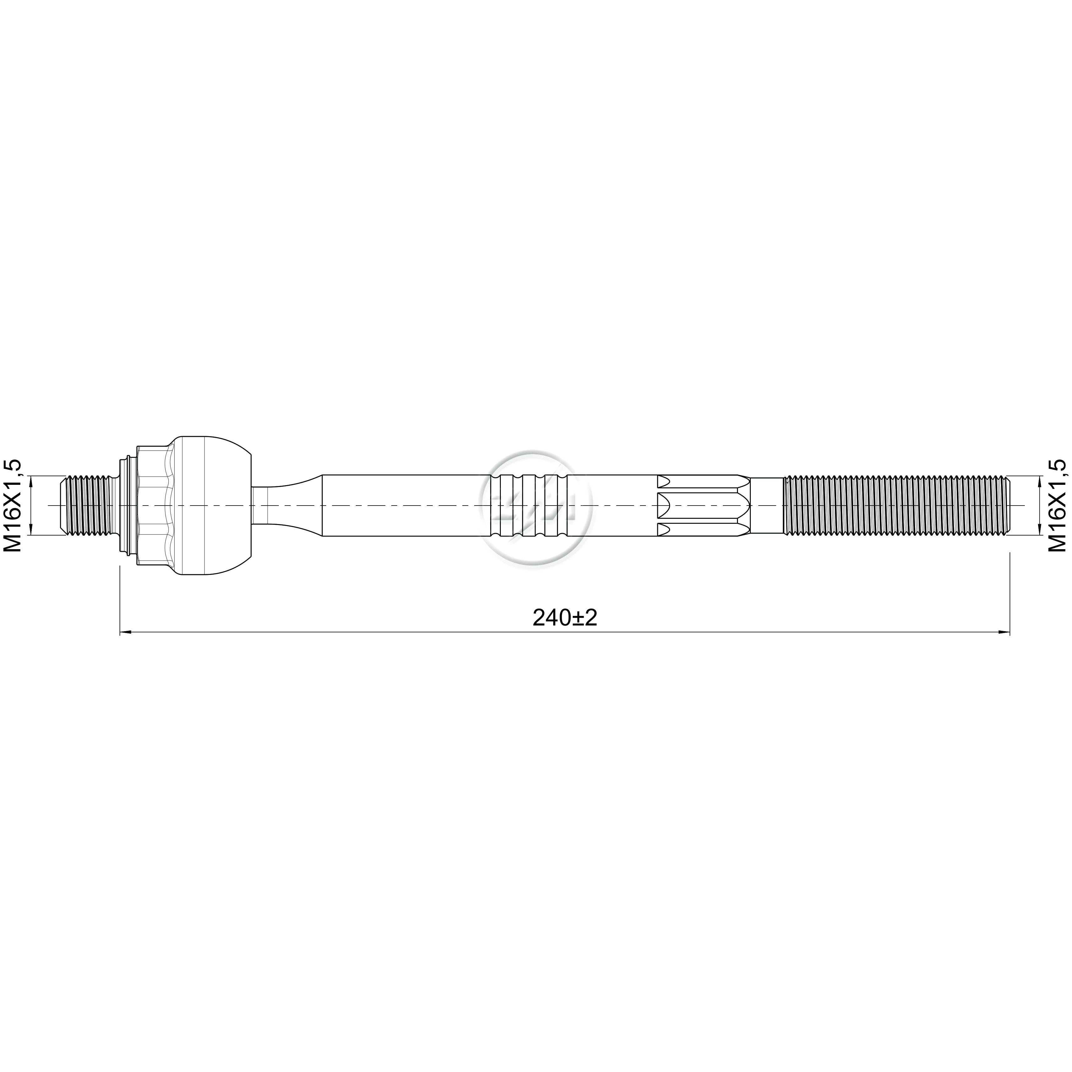 Terminal Axial para KIA Cerato - ZM - 170.118.49