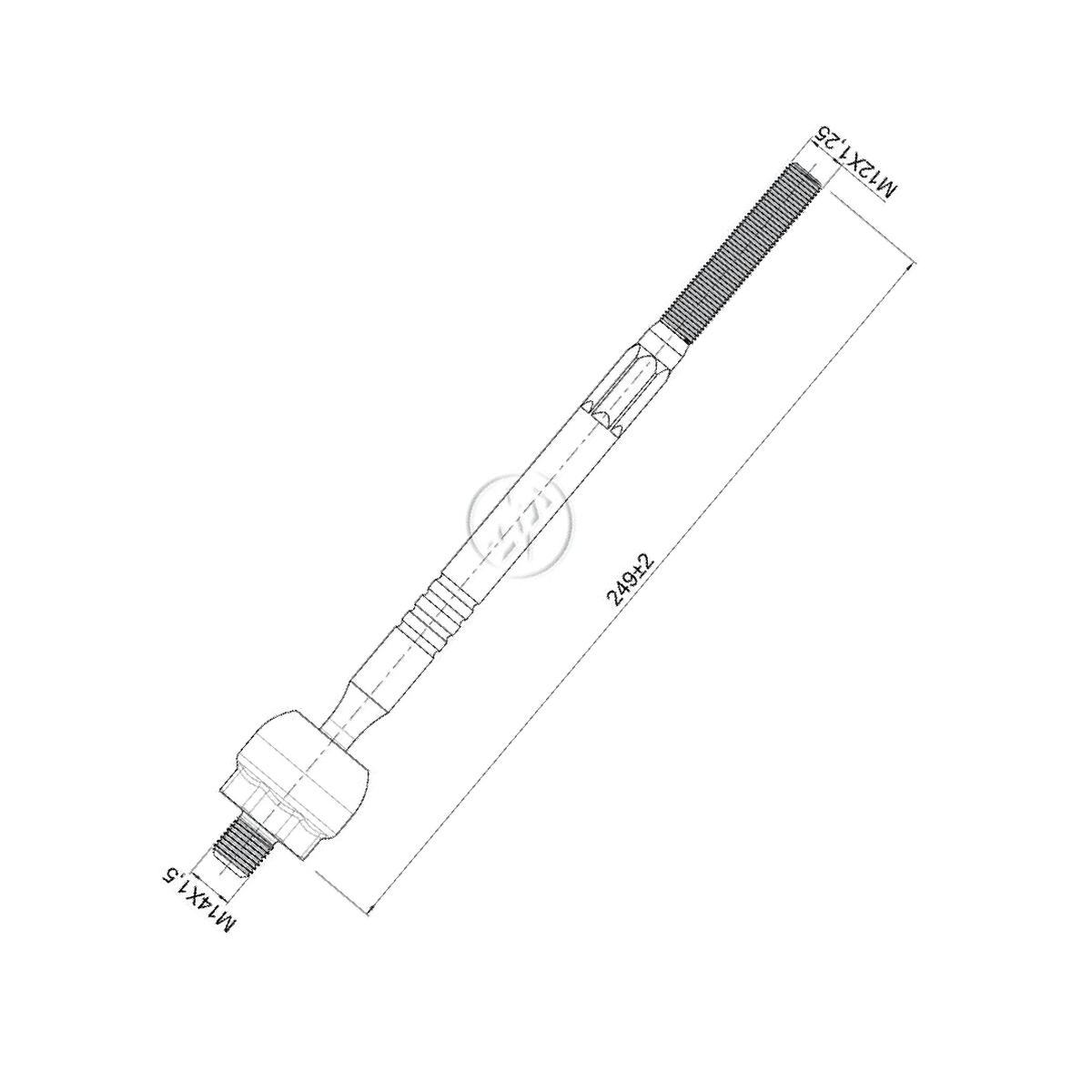 Terminal Axial para Chery QQ - ZM - 170.118.91