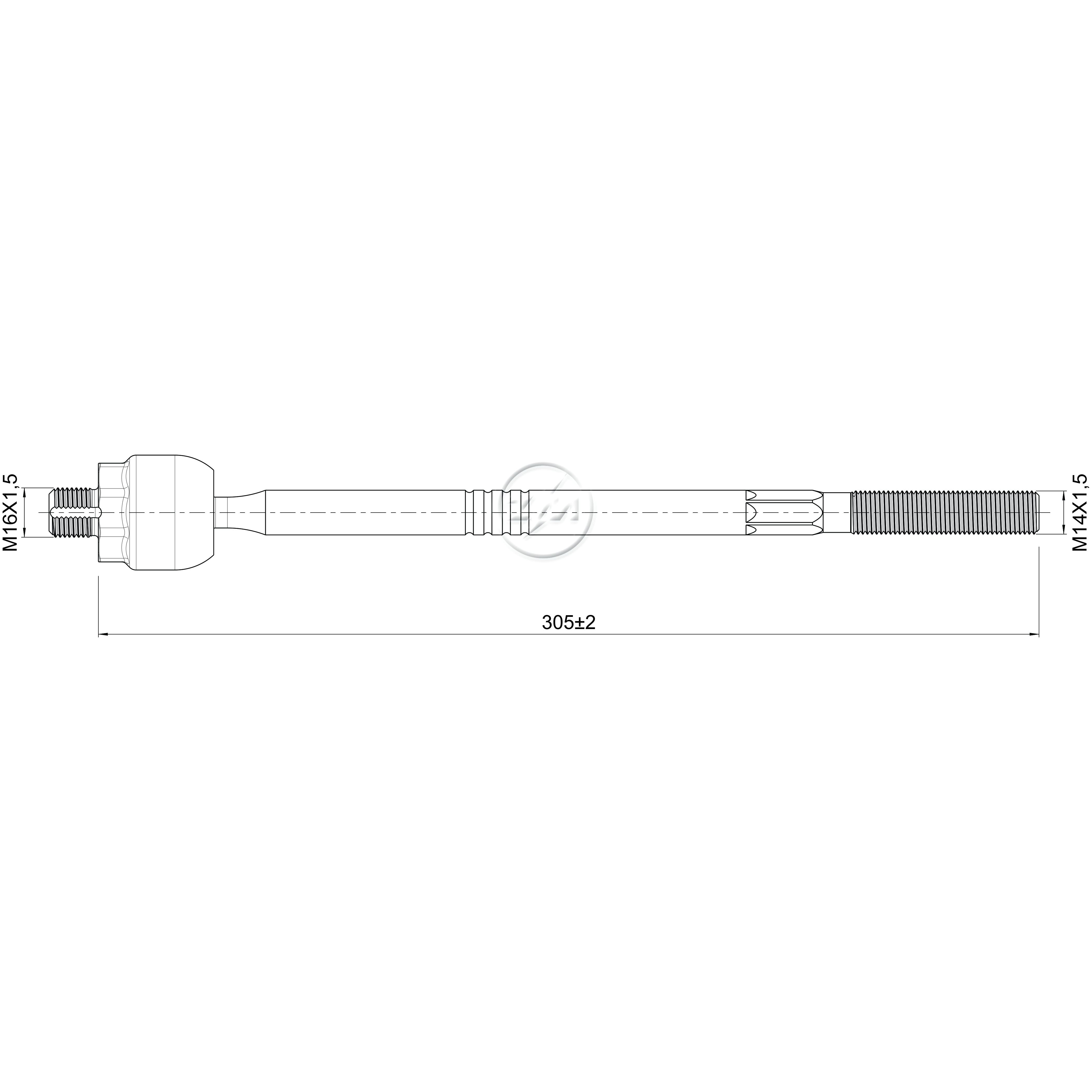 Terminal Axial para Chery Tiggo - ZM - 170.118.92