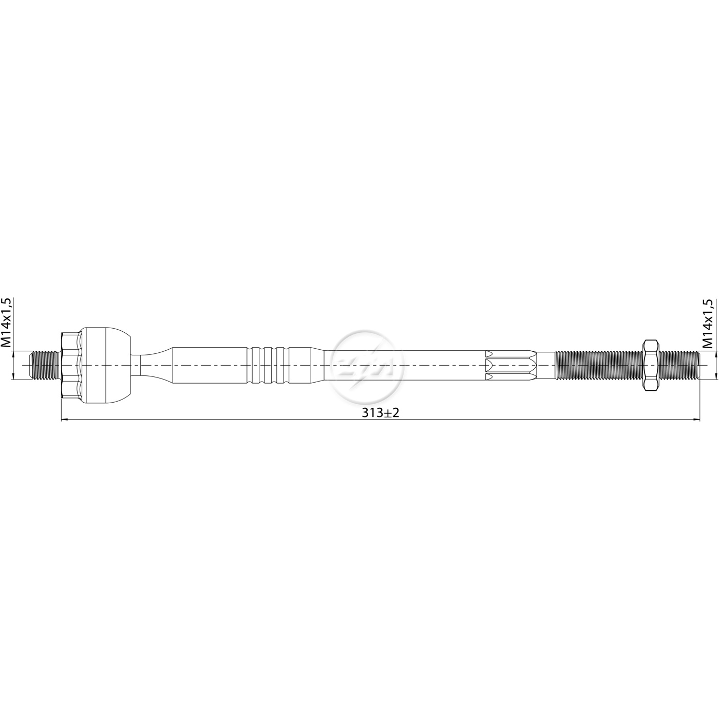 Terminal Axial para Chery Tiggo - ZM - 170.118.98