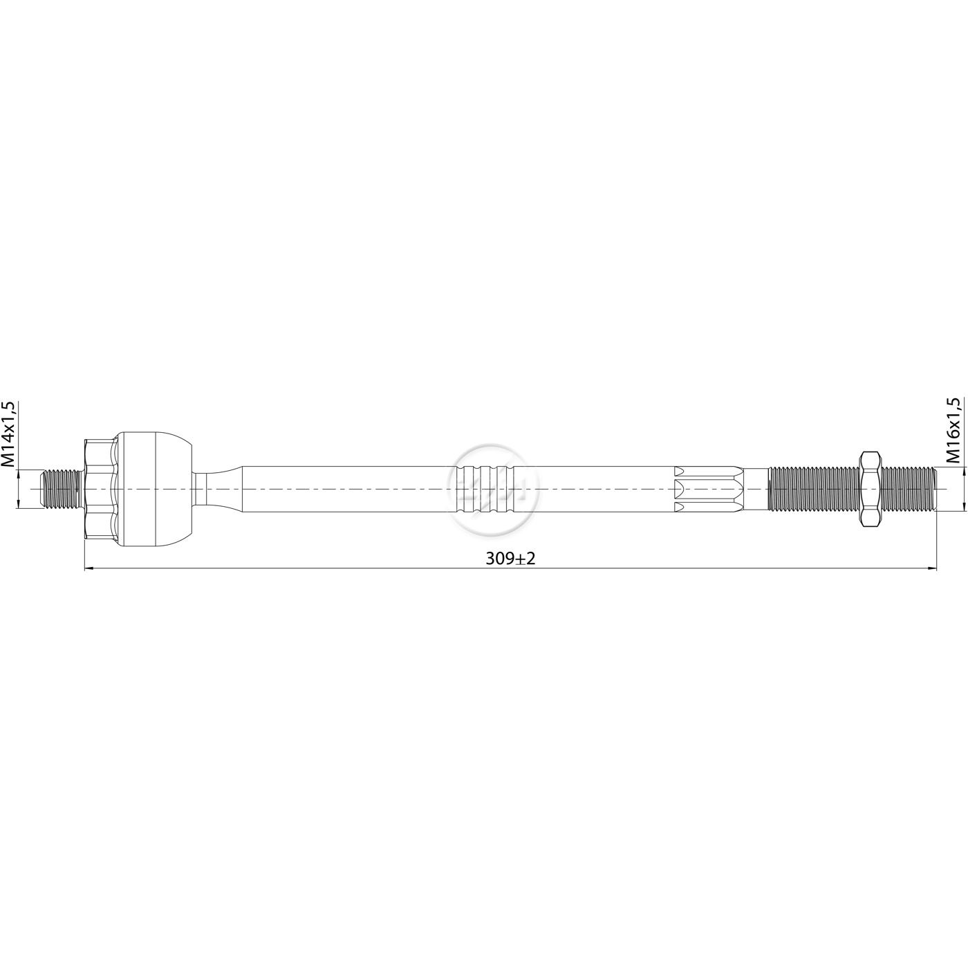 Terminal Axial para Chevrolet Omega - ZM - 170.214.01