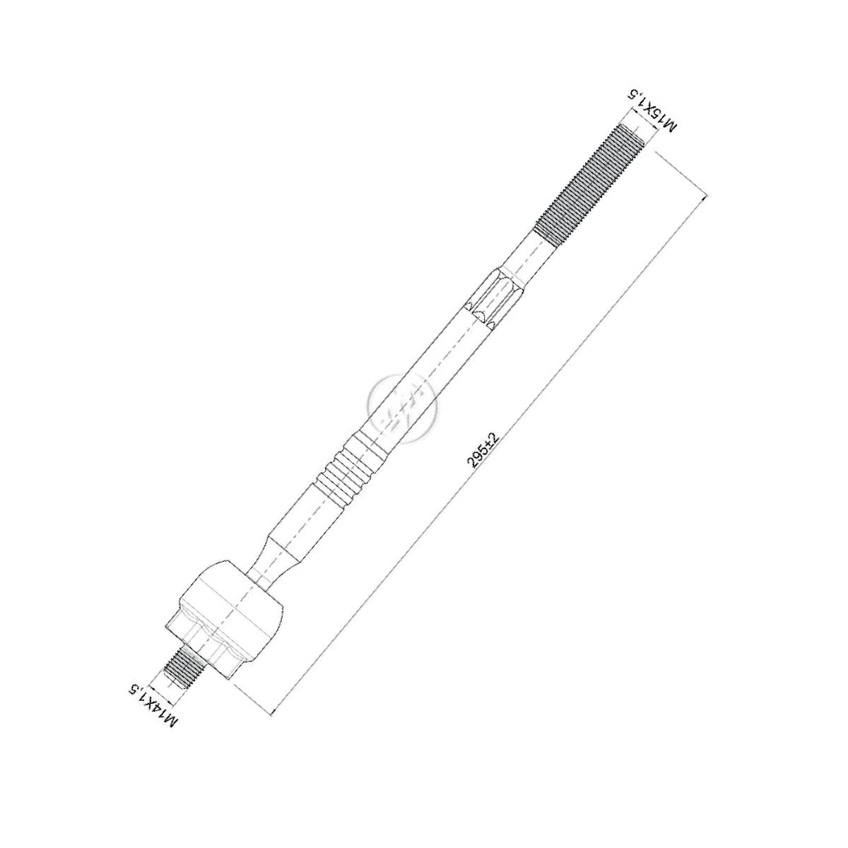 Terminal Axial para Toyota Hilux e Hilux SW4 - ZM - 170.216.02