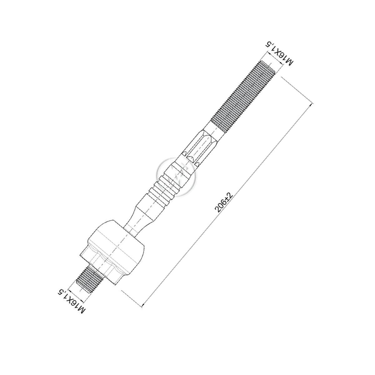 Terminal Axial para Mitsubishi Pajero Full - ZM - 170.216.71