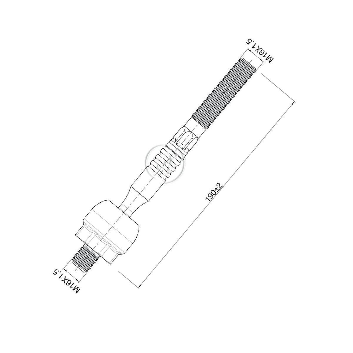 Terminal Axial para Mitsubishi Pajero Full - ZM - 170.216.73