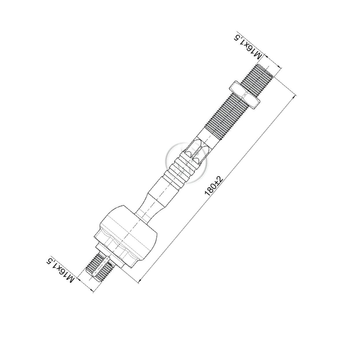 Terminal Axial para Hyundai IX35 e KIA Sportage - ZM - 170.218.39