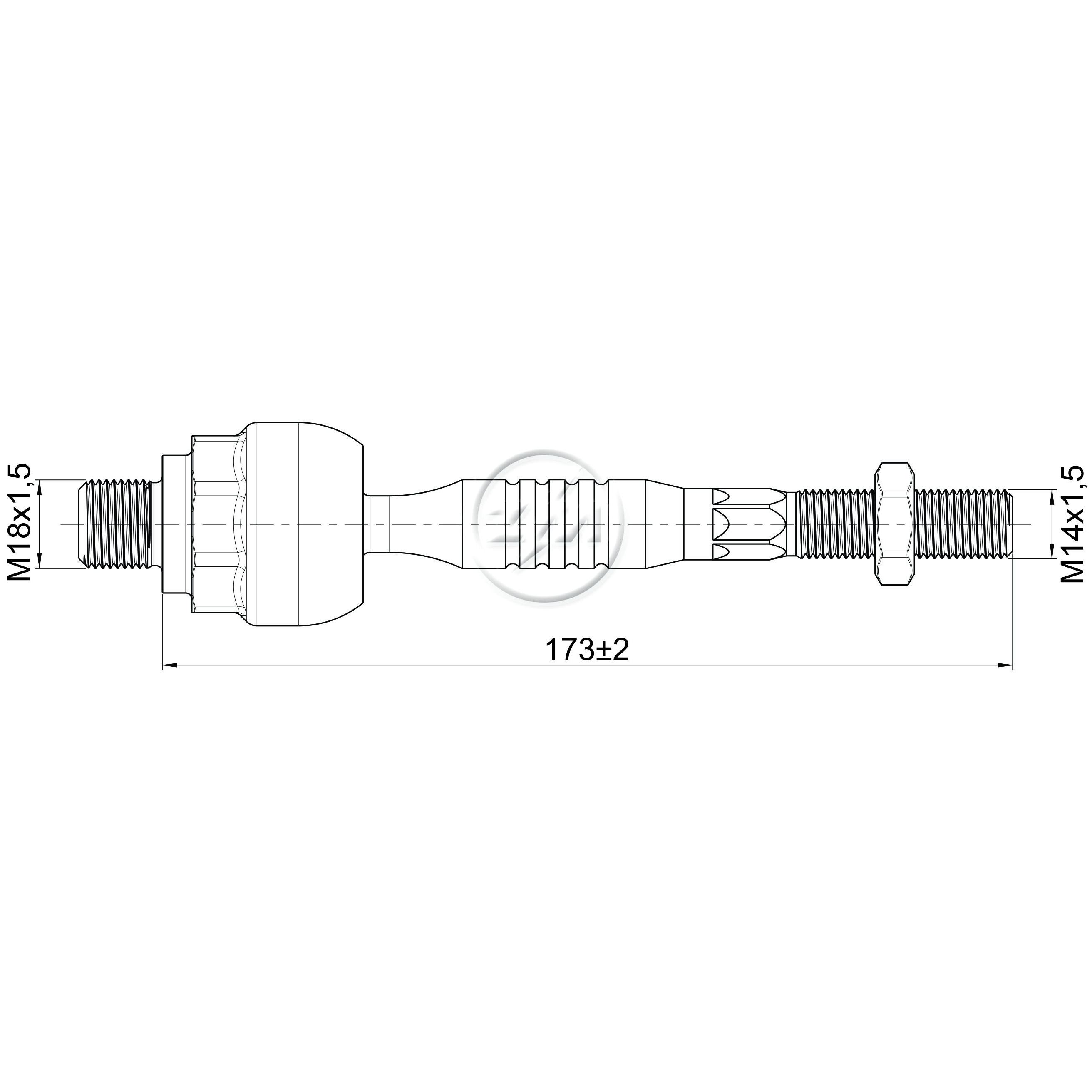 Terminal Axial para KIA Sorento - ZM - 170.218.43