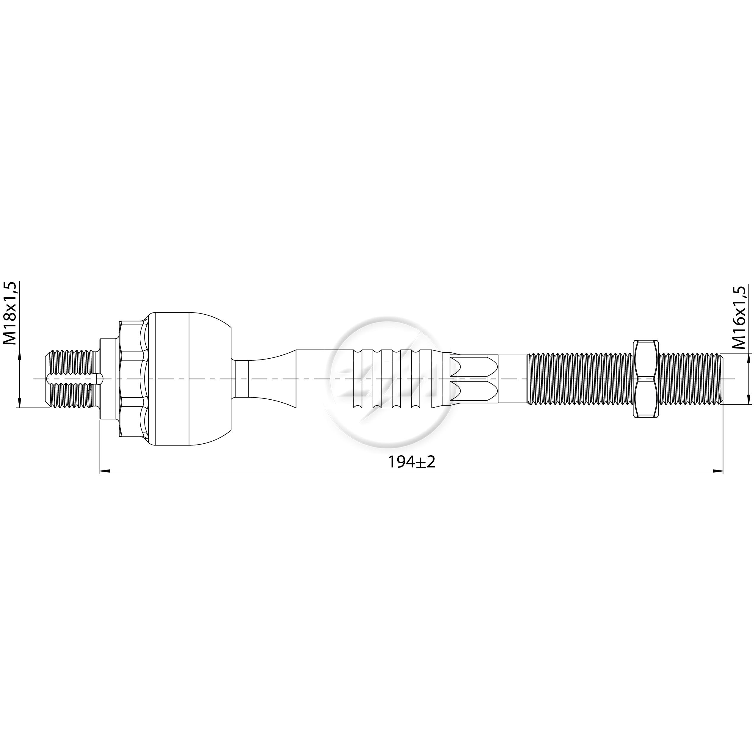Terminal Axial para KIA Sorento - ZM - 170.218.47