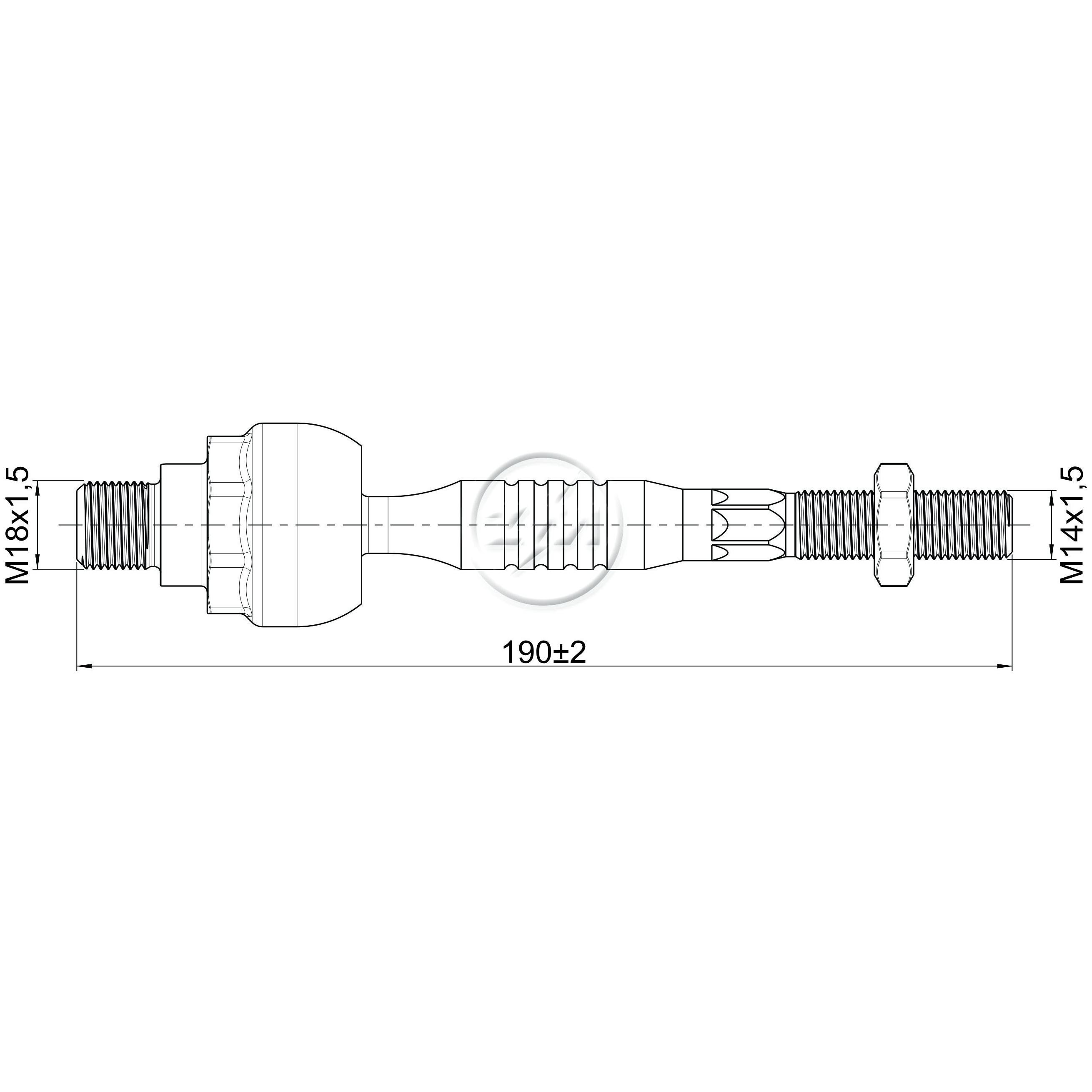 Terminal Axial para KIA Sorento - ZM - 170.219.43