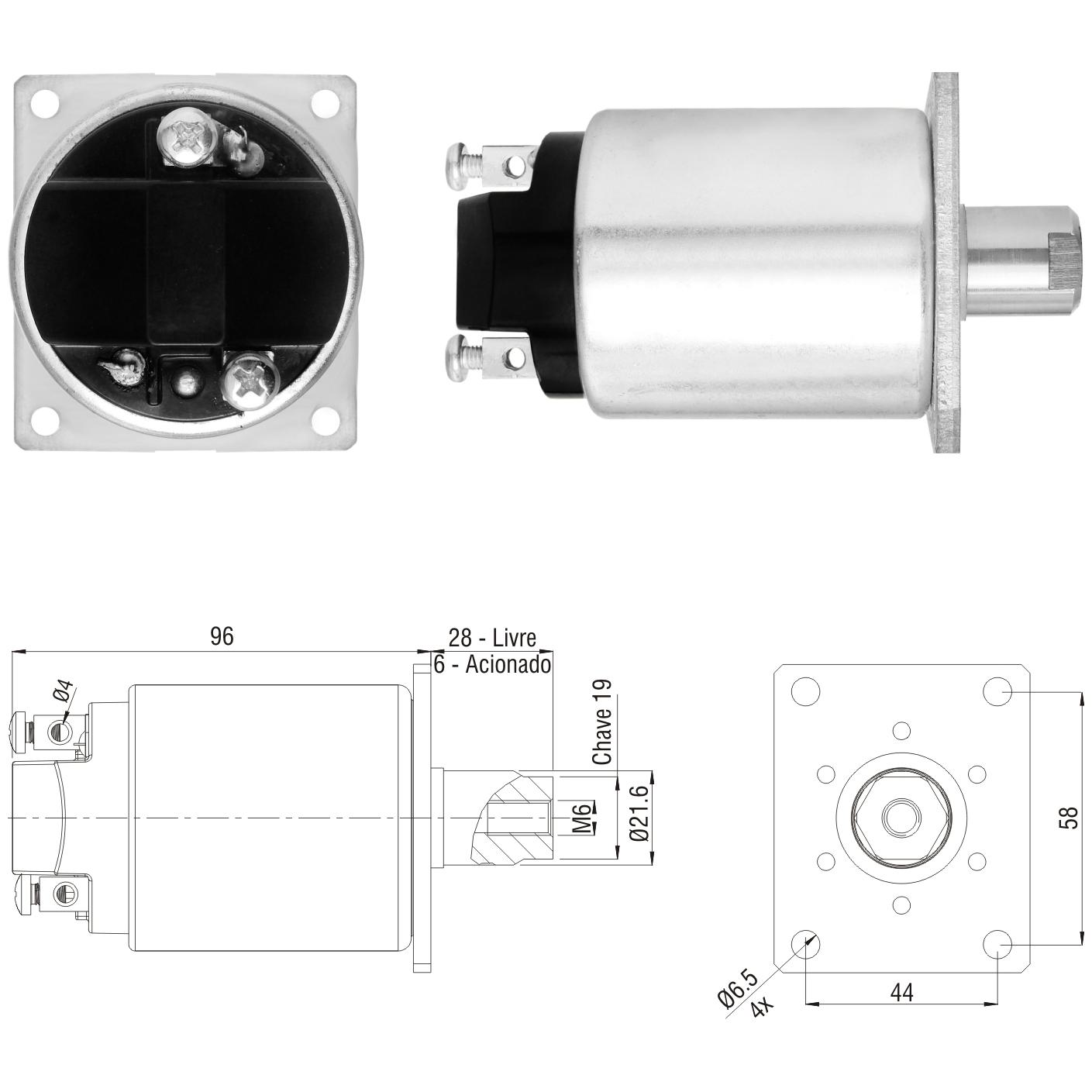 Solenoide de Corte da Bomba Injetora - ZM - 2-733