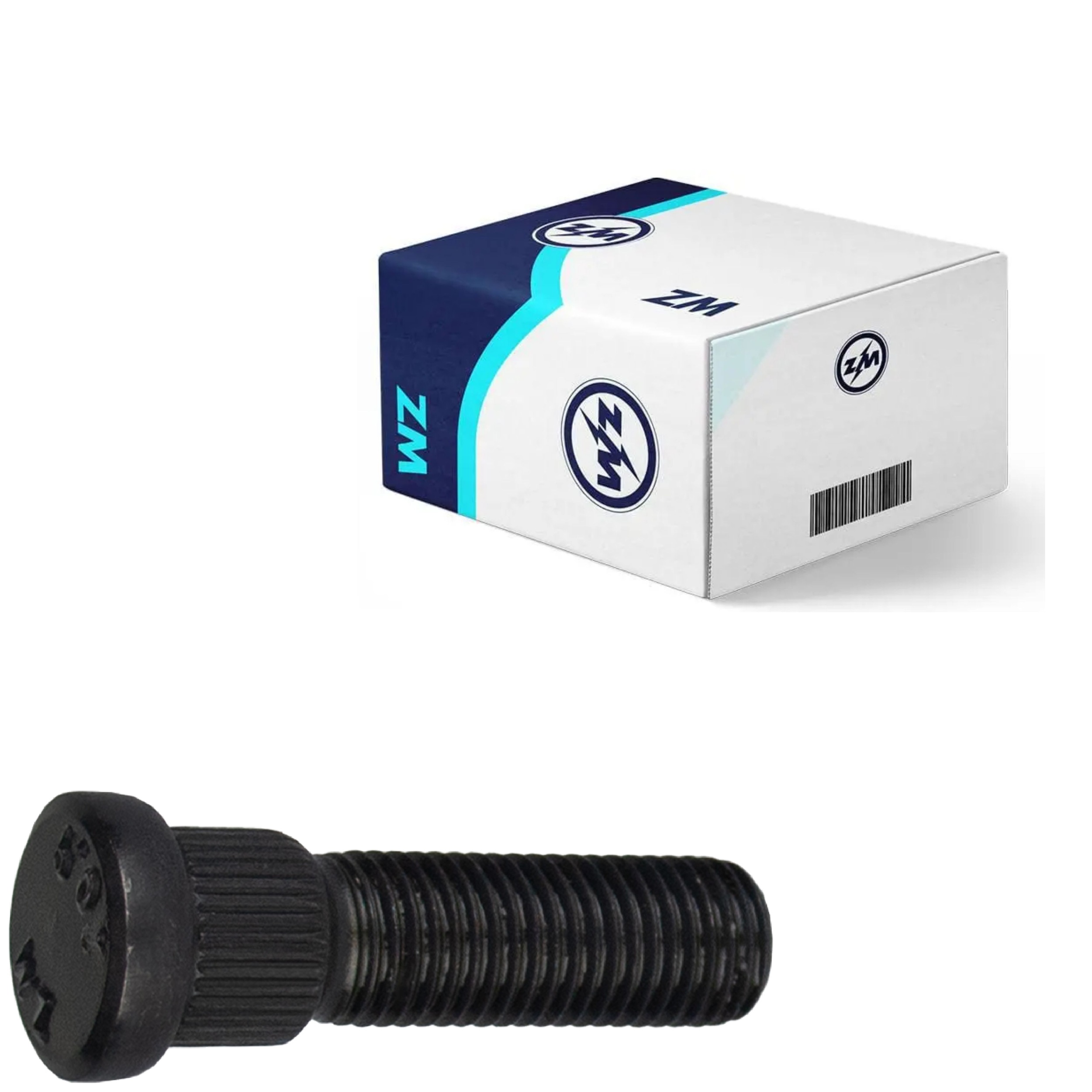 Parafuso de Roda M12-1,5 X 45,5/51 Caixa com 50 Unidades para Toyota Bandeirante - ZM - 30.012.20