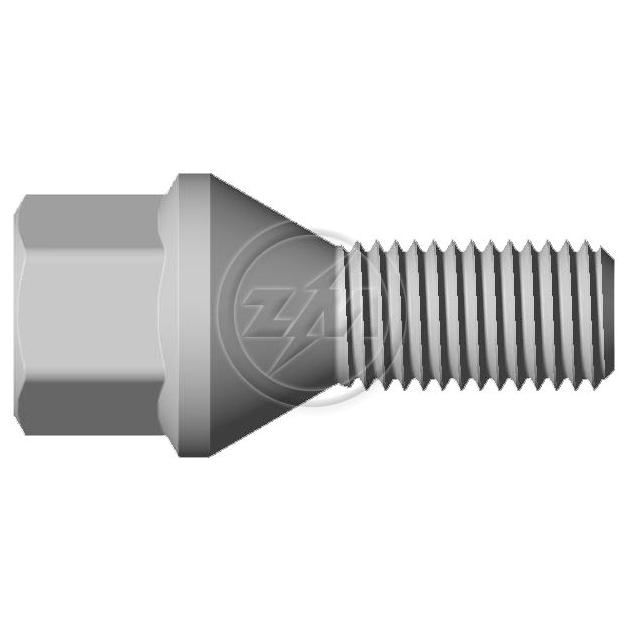 Kit 50 Parafuso de Roda M12-1,5 x 22/47,5 x CH17 - ZM - 3001233