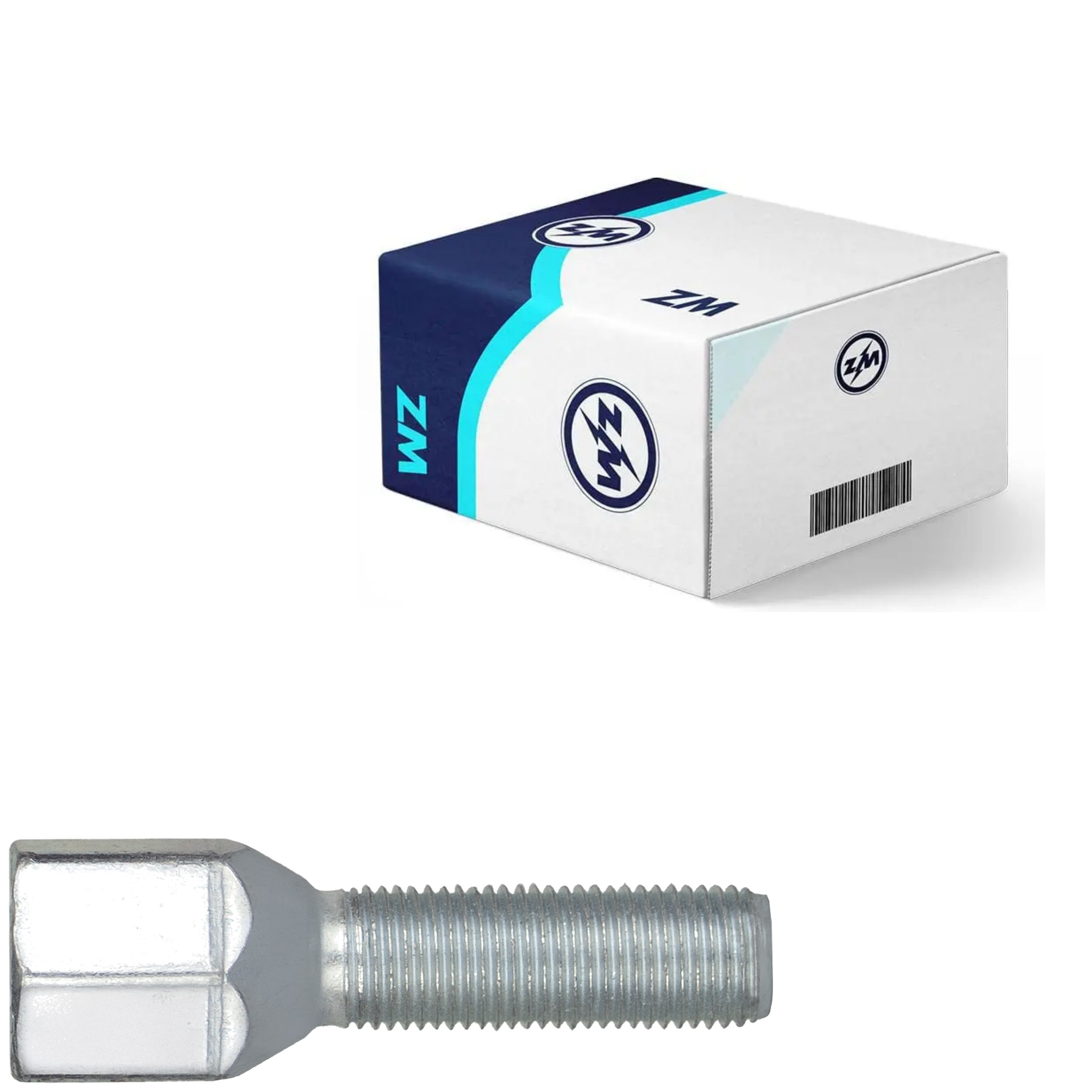Kit 50 Parafuso de Roda M12-1,25 x 37/62 x CH19 - ZM - 3001242
