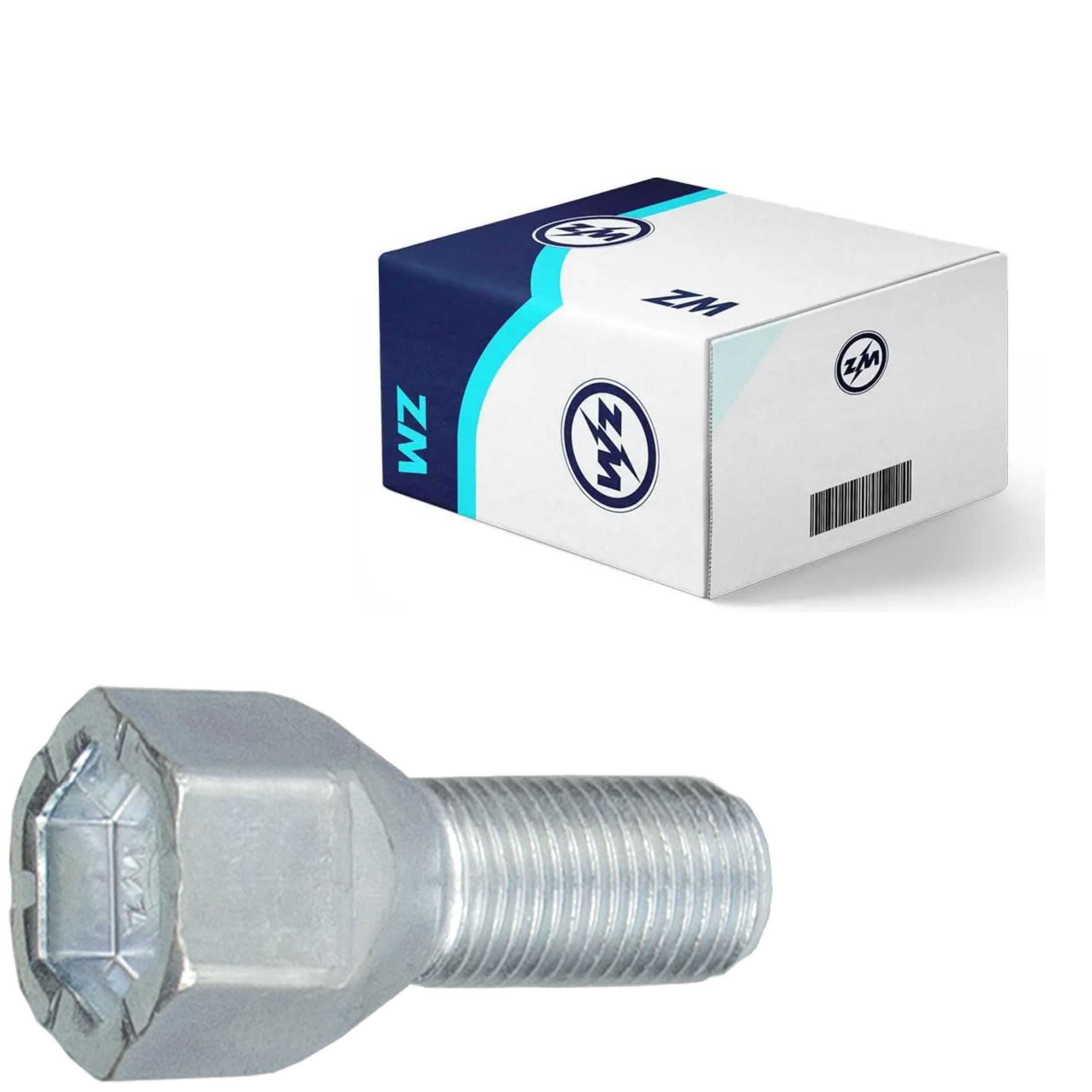 Kit 50 Parafuso de Roda M12-1,25 x 22/41 x CH19 - ZM - 3001244