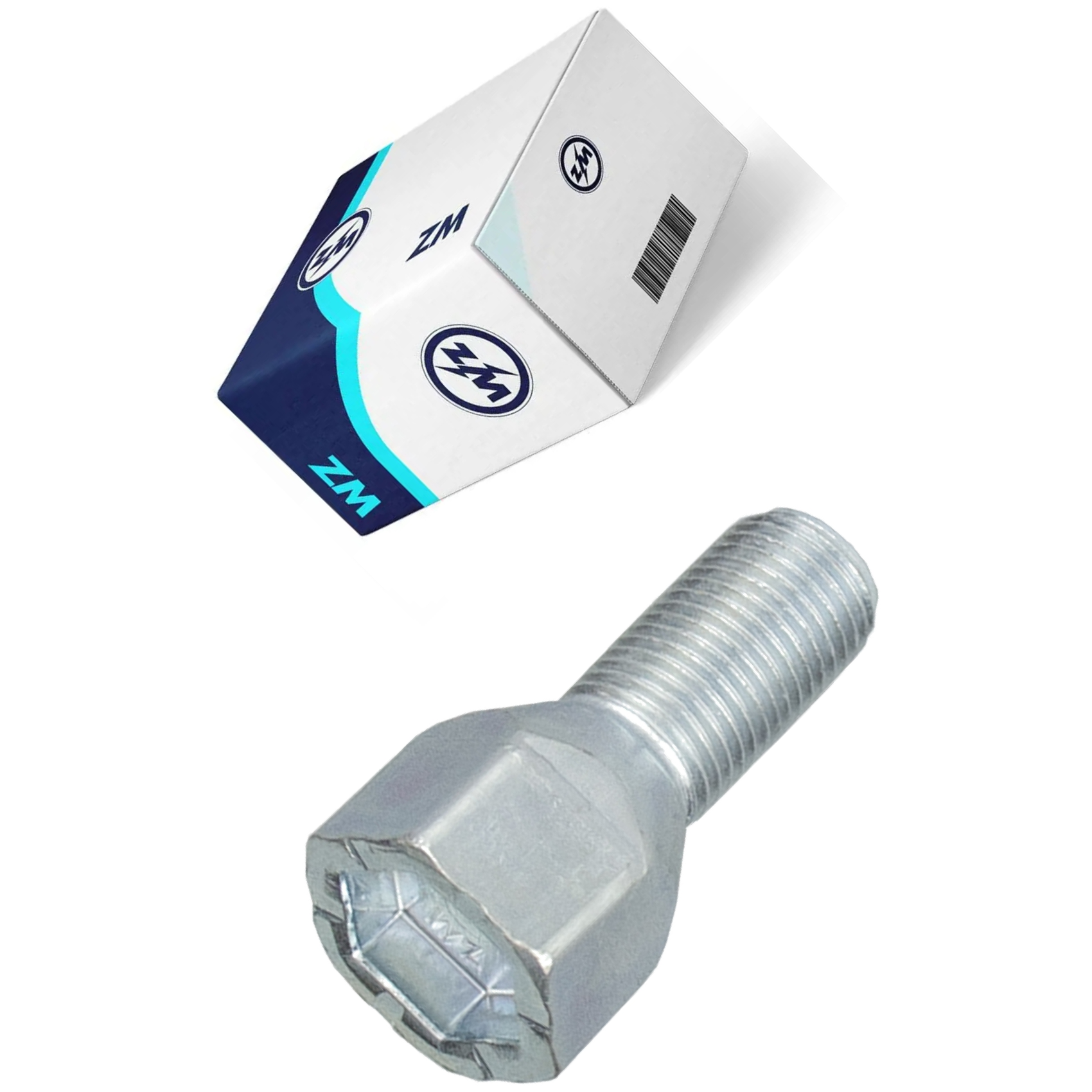 Kit 80 Parafuso de Roda M12-1,25 x 22/41 x CH19 - ZM - 3001244