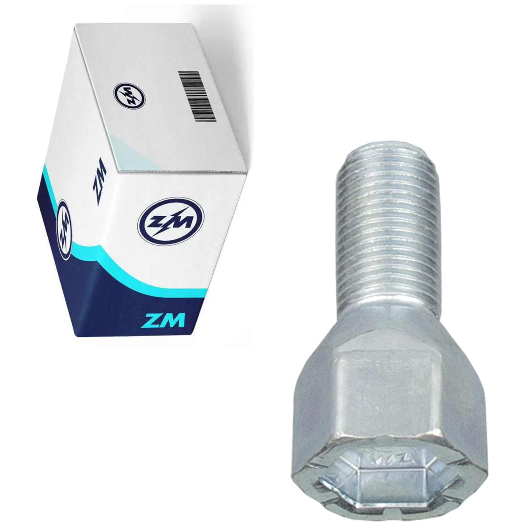 Kit 80 Parafuso de Roda M12-1,25 x 22/41 x CH19 - ZM - 3001244