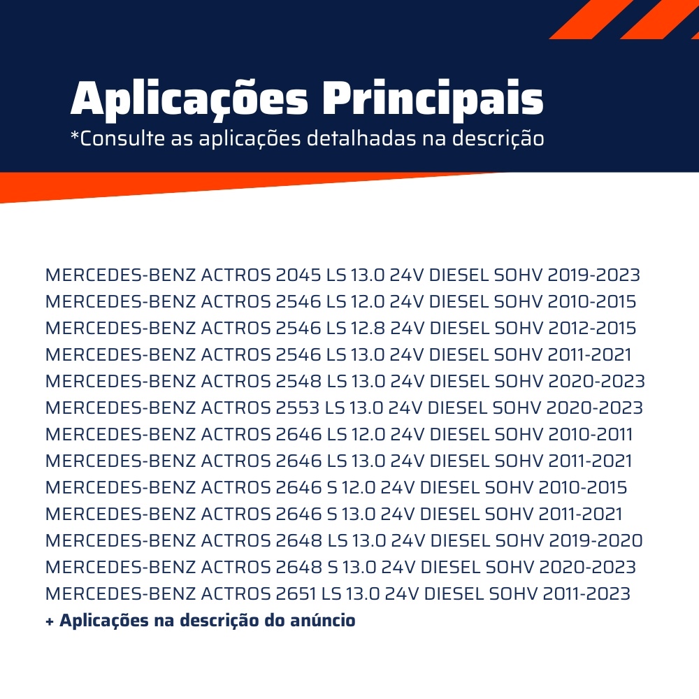 Kit 25 Parafuso de Roda M22-1,5 x 68/78,5 - ZM - 30.022.18