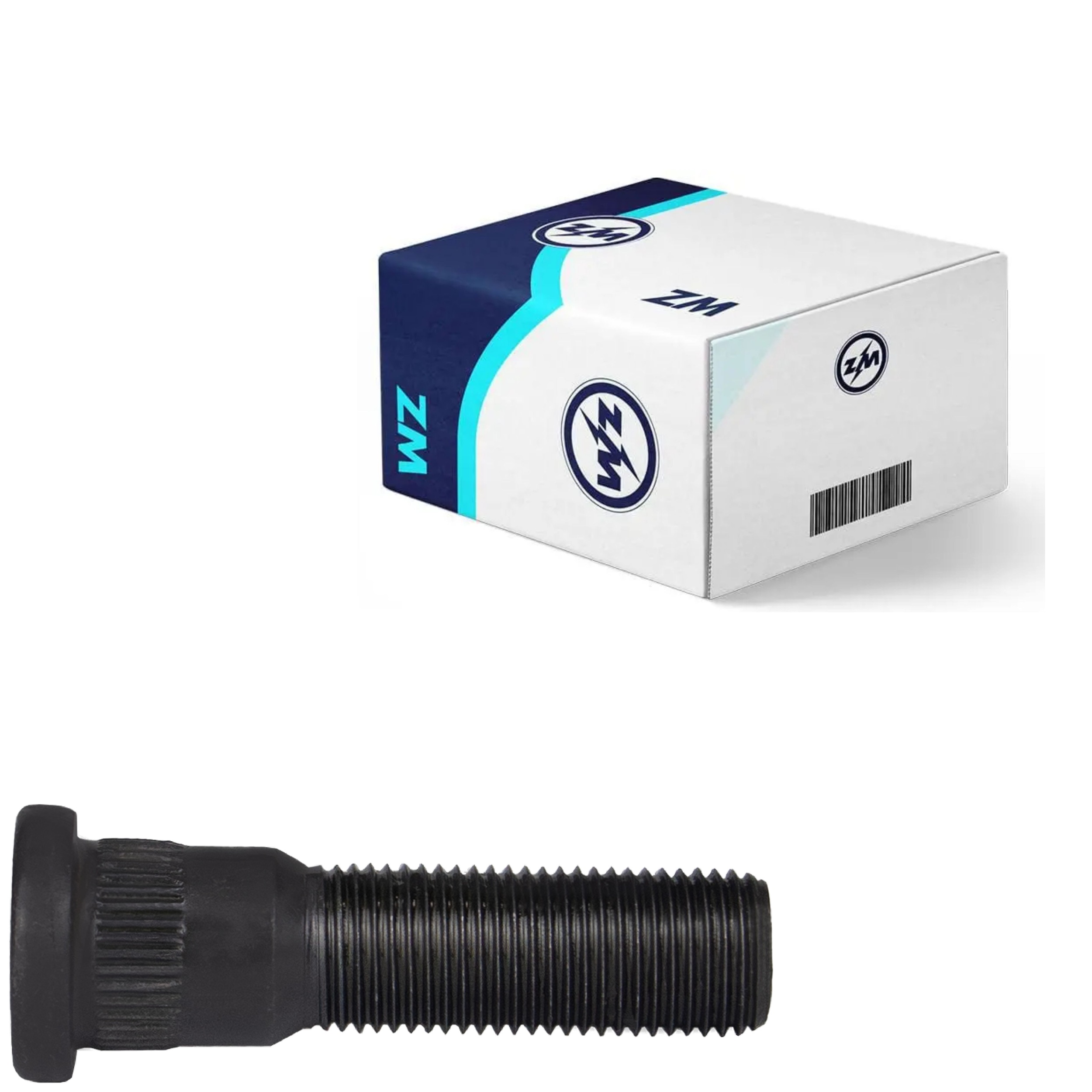 Parafuso de Roda 1/2"-20Unf X 50,8/55,3 Caixa com 50 Unidades para Ford F-1000 e Ranger - ZM - 30.102.02