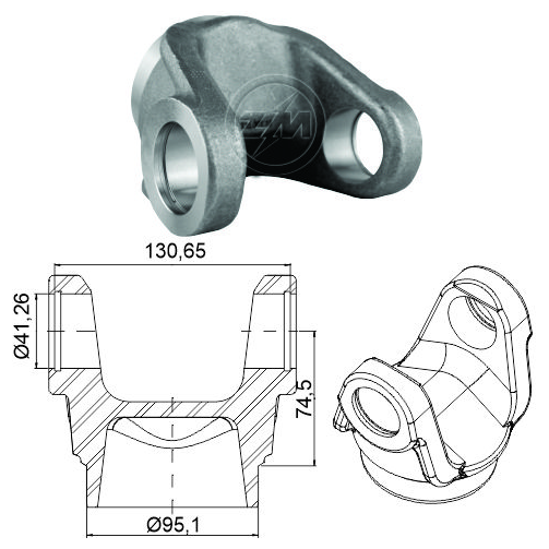 Garfo do Cardan - ZM - 335.001.18