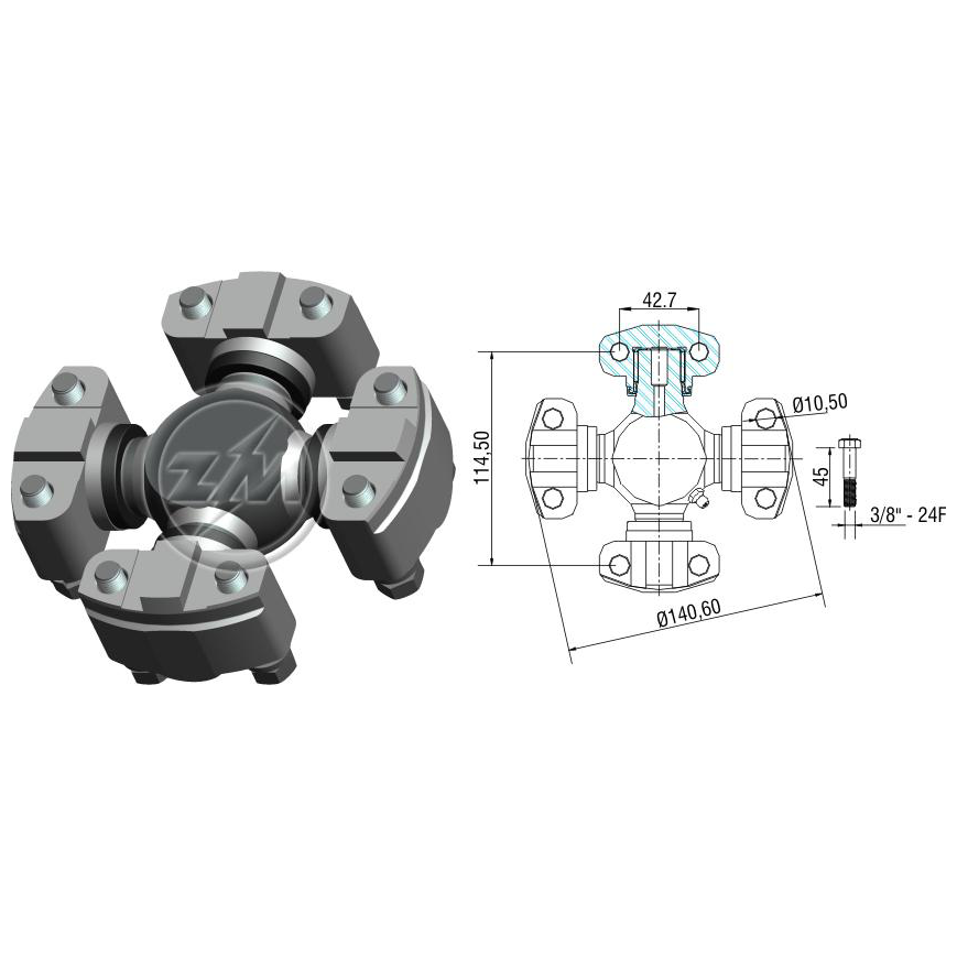 Cruzeta do Cardan - ZM - 35.005.00