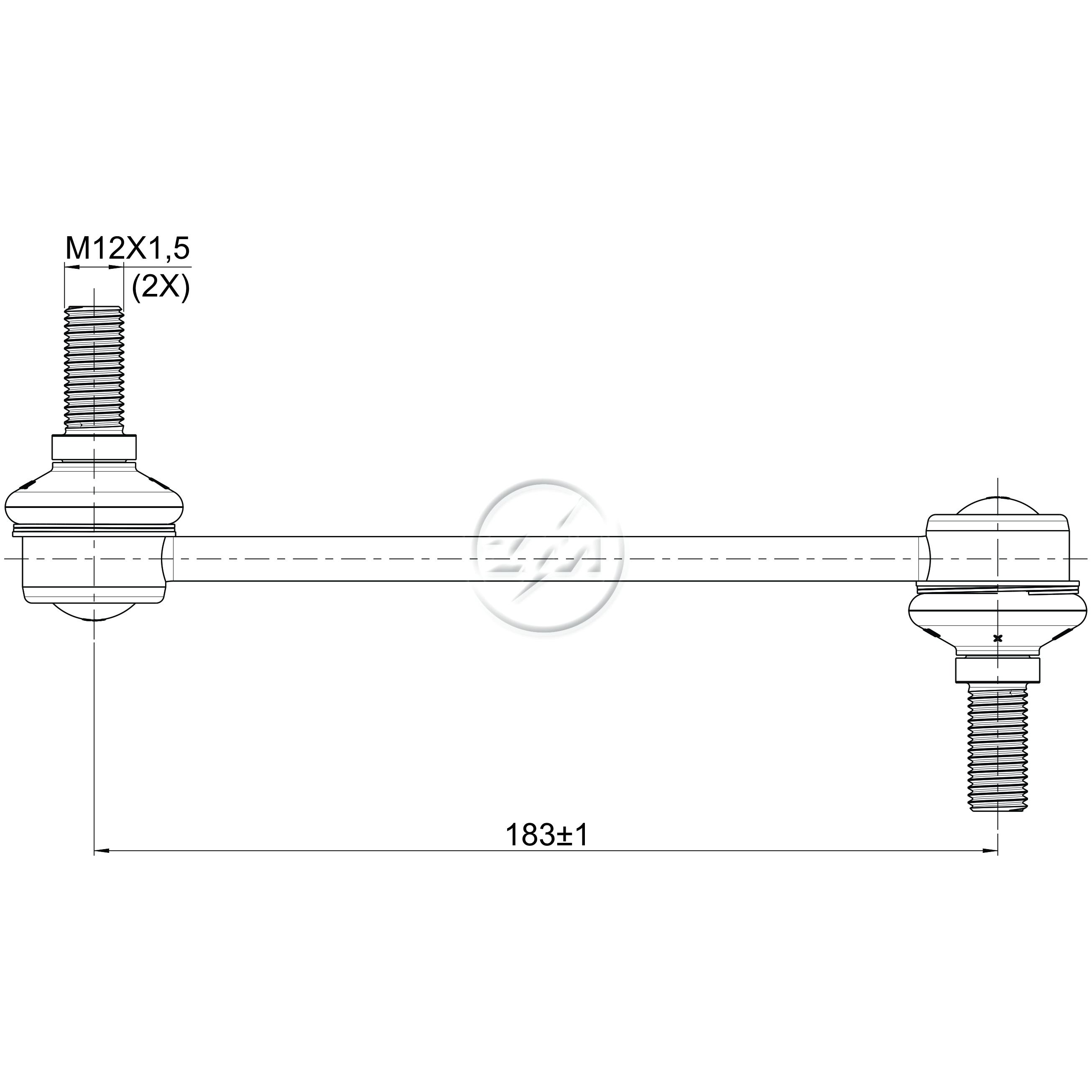 Bieleta da Barra Estabilizadora para Jeep Compass e Renegade - ZM - 370.110.41
