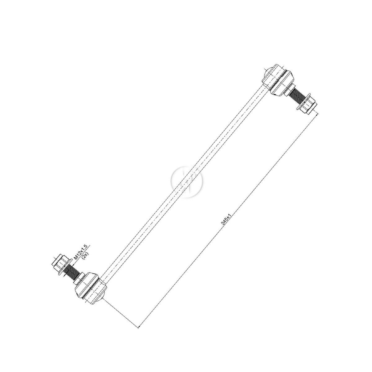 Bieleta da Barra Estabilizadora para Peugeot 508 - ZM - 370.110.59