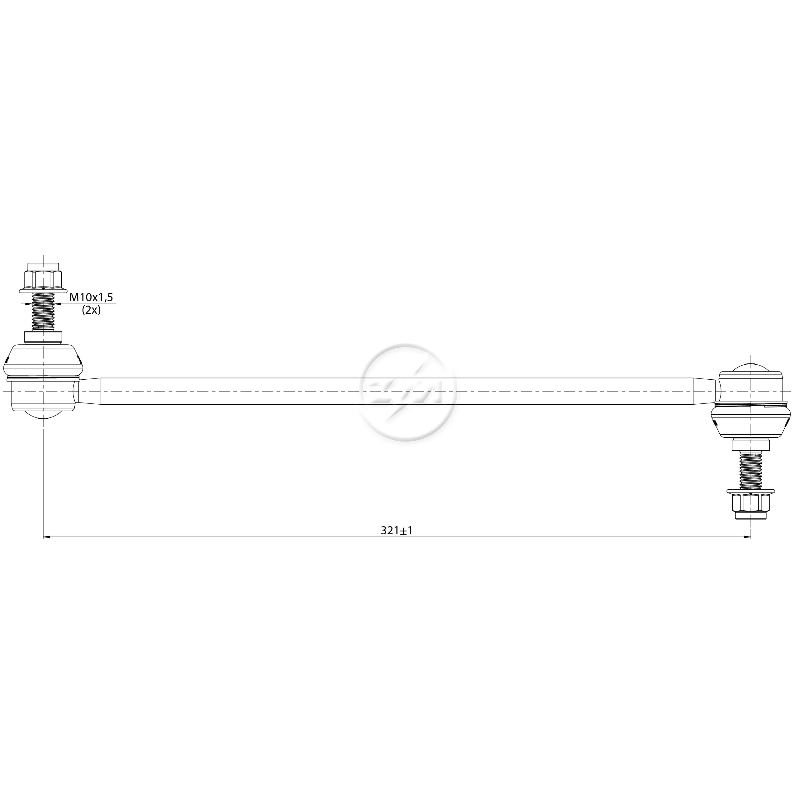 Bieleta da Barra Estabilizadora para Land Rover Range Rover Evoque - ZM - 370.110.97