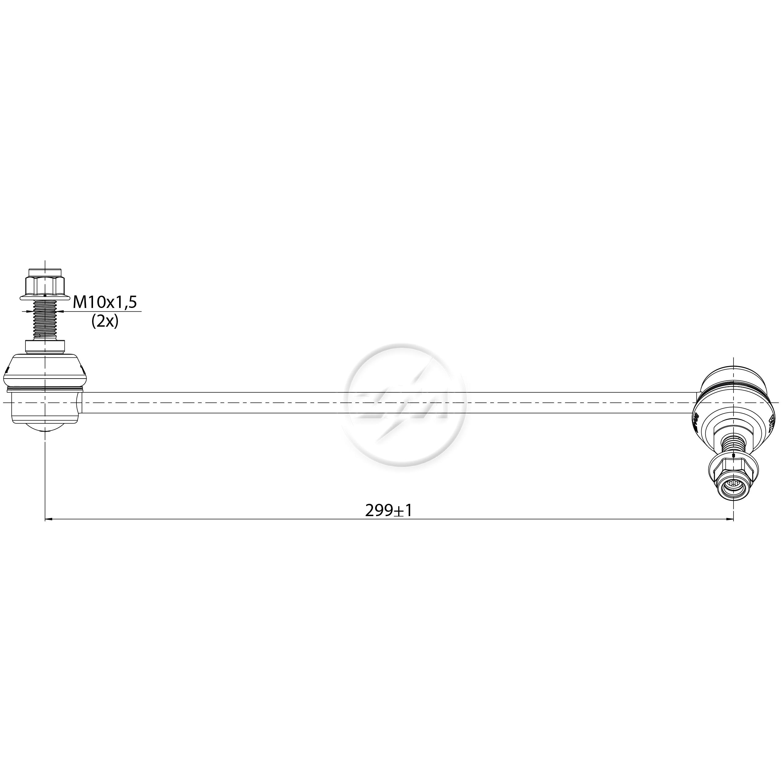 Bieleta da Barra Estabilizadora para BMW X3 - ZM - 370.112.79