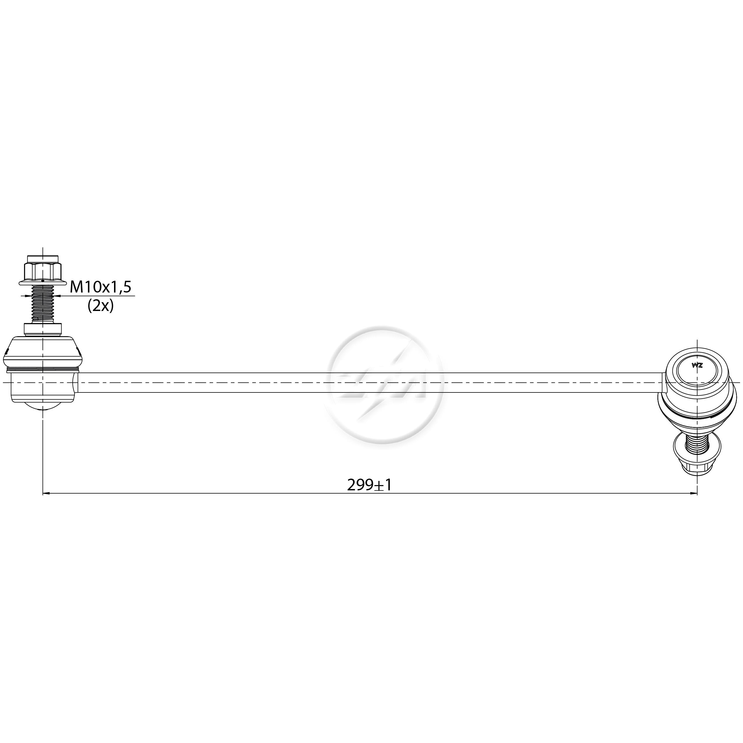 Bieleta da Barra Estabilizadora para BMW X3 - ZM - 370.113.79