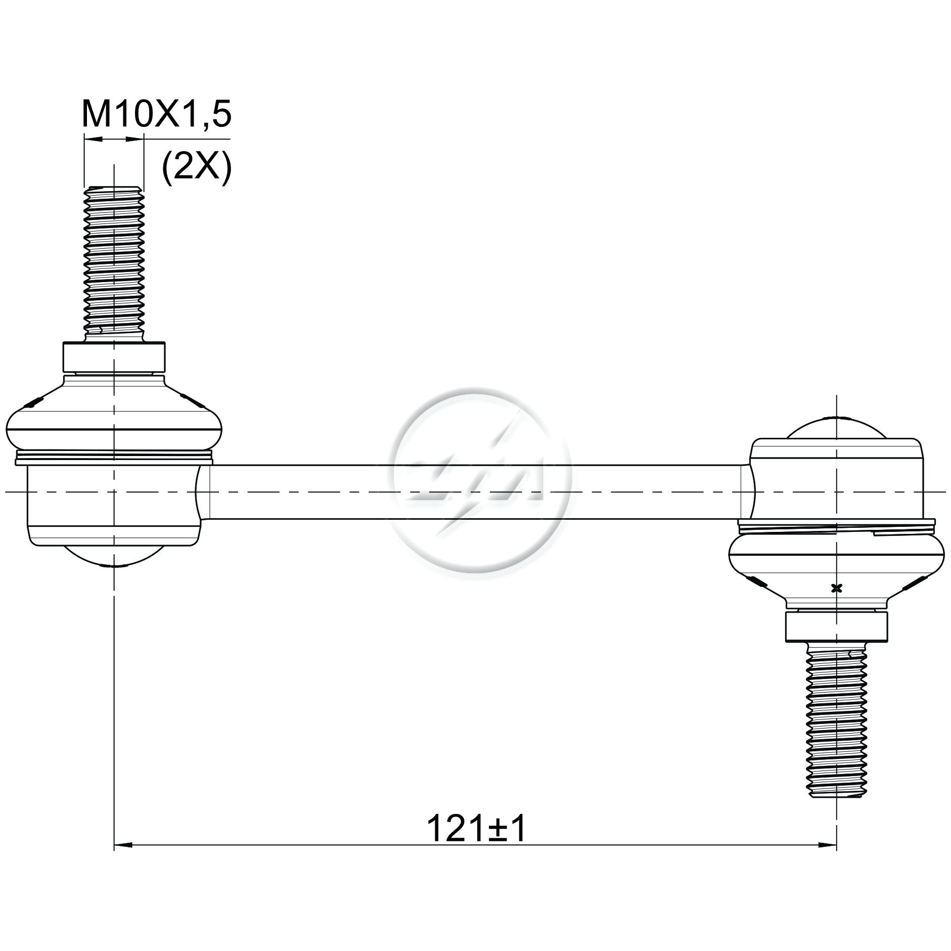 Bieleta da Barra Estabilizadora para Ford Ecosport - ZM - 370.114.59