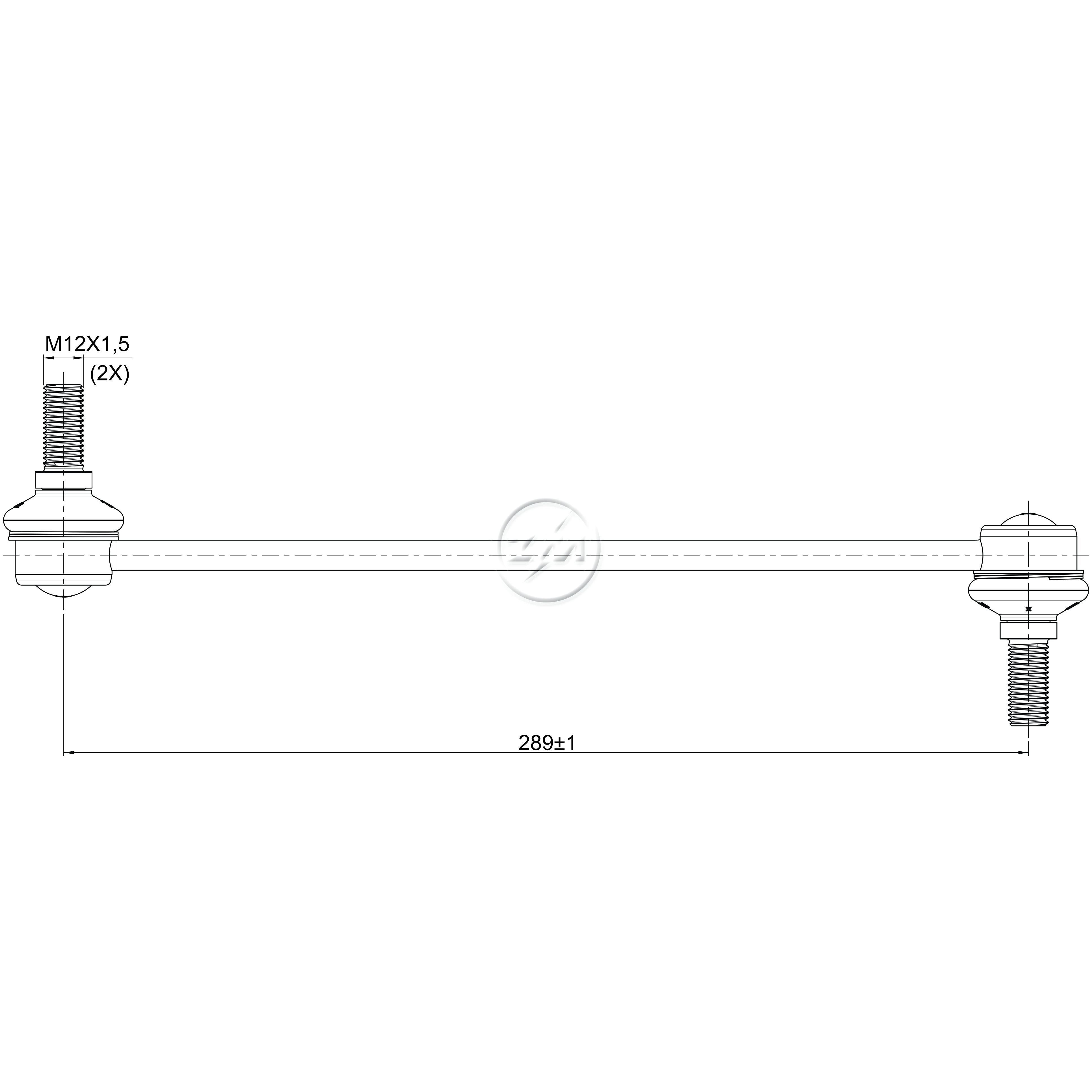 Bieleta da Barra Estabilizadora para Ford Transit - ZM - 370.114.62