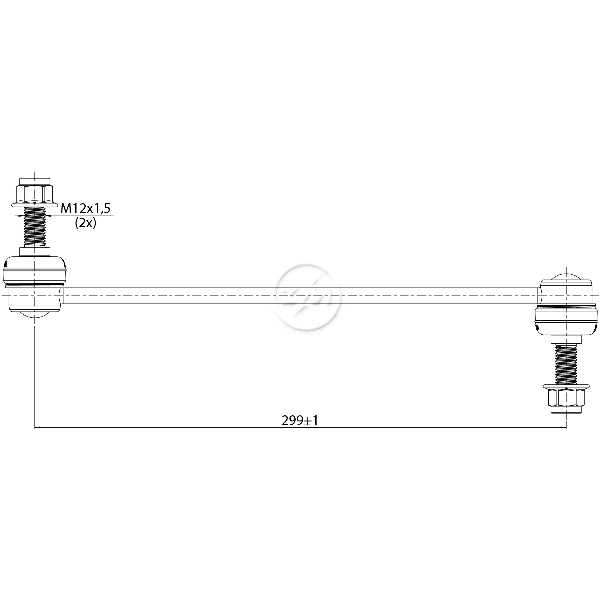 Bieleta da Barra Estabilizadora para Ford Edge e Fusion - ZM - 370.114.72