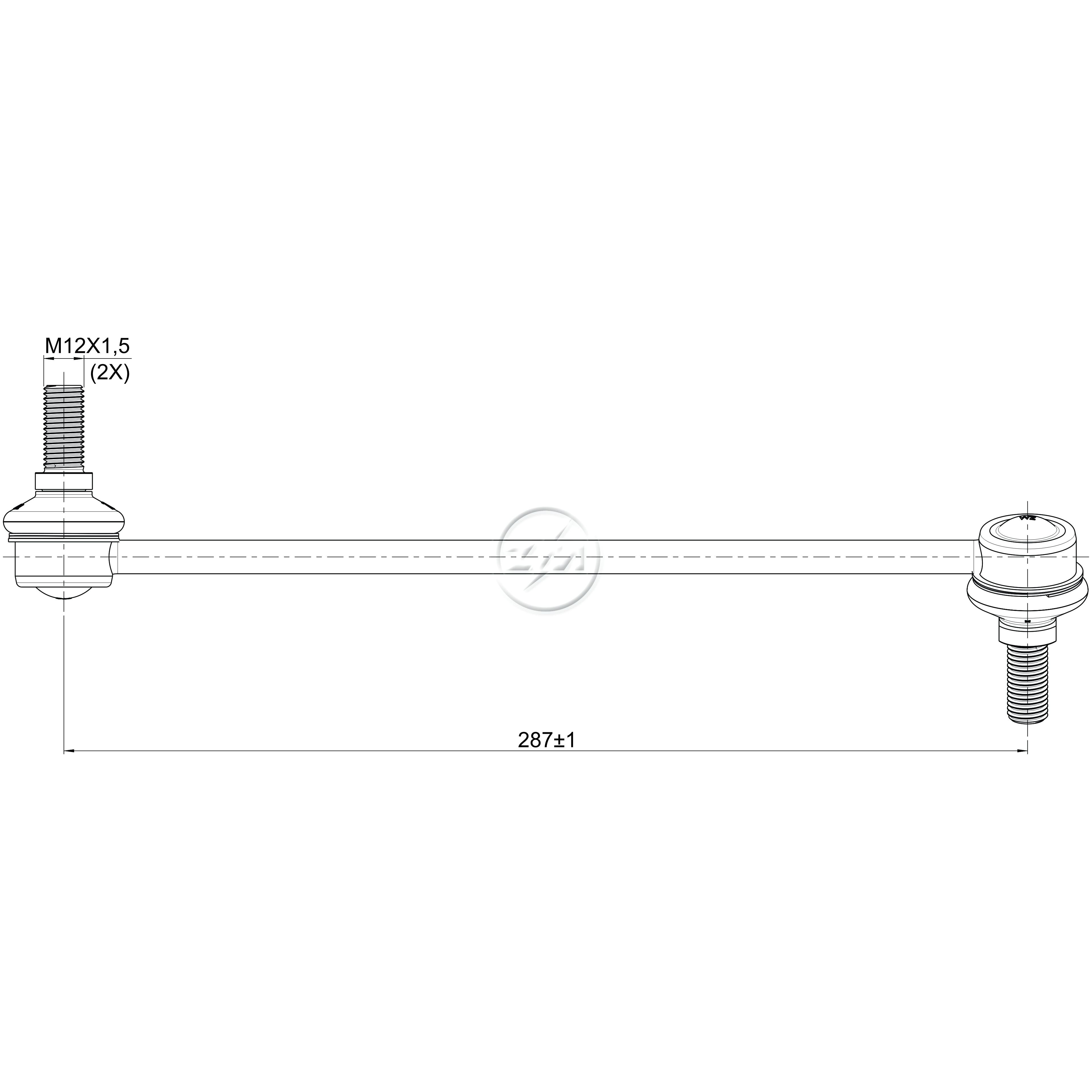 Bieleta da Barra Estabilizadora para Chevrolet Captiva e Tracker - ZM - 370.115.10